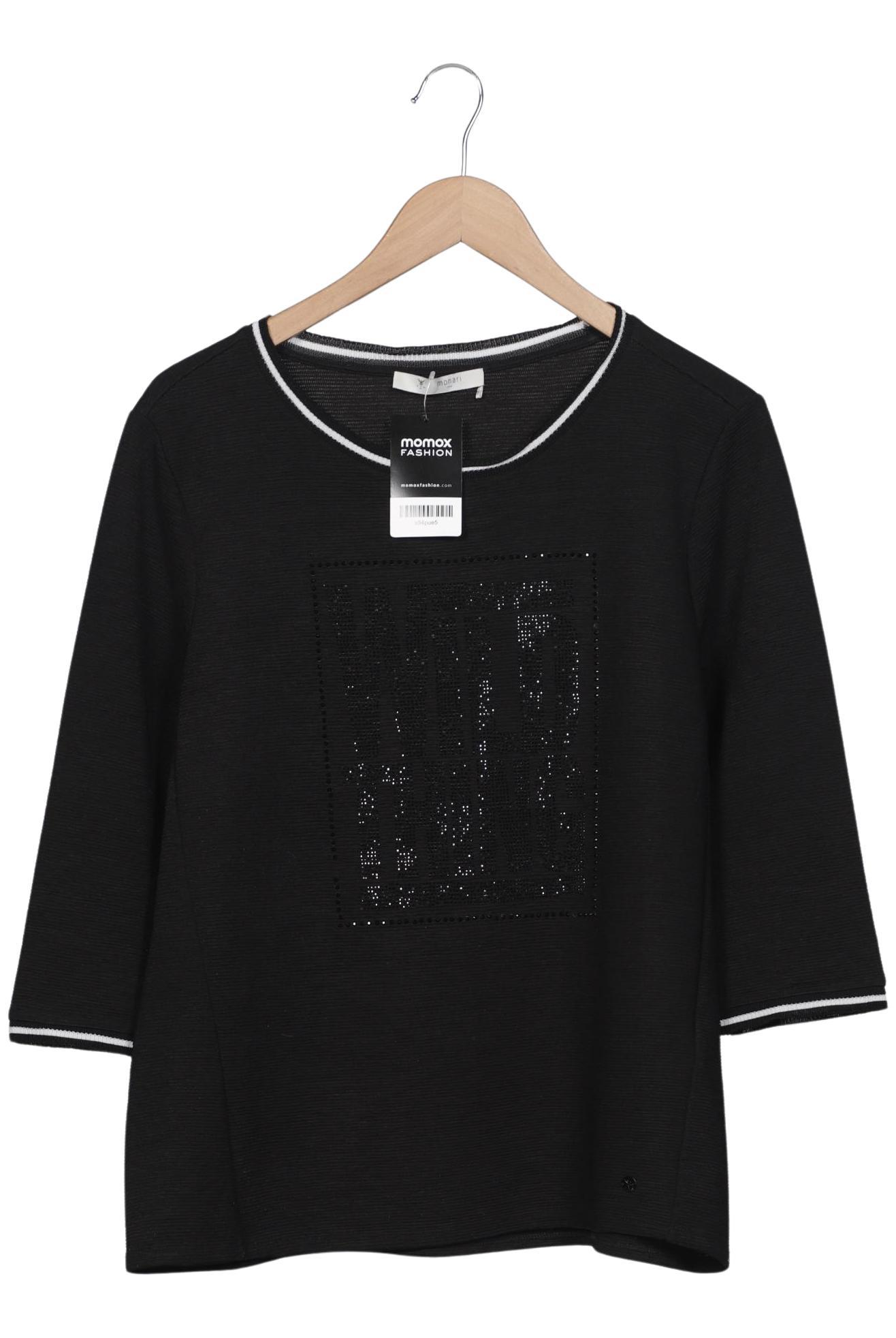 

monari Damen Langarmshirt, schwarz, Gr. 42