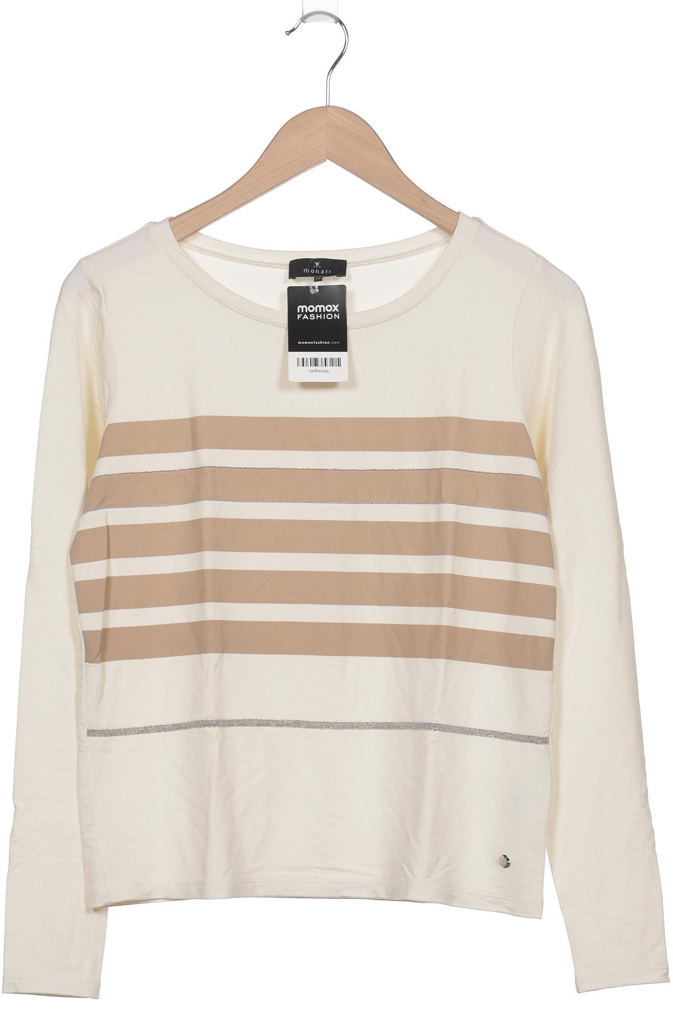 

monari Damen Langarmshirt, cremeweiß, Gr. 34