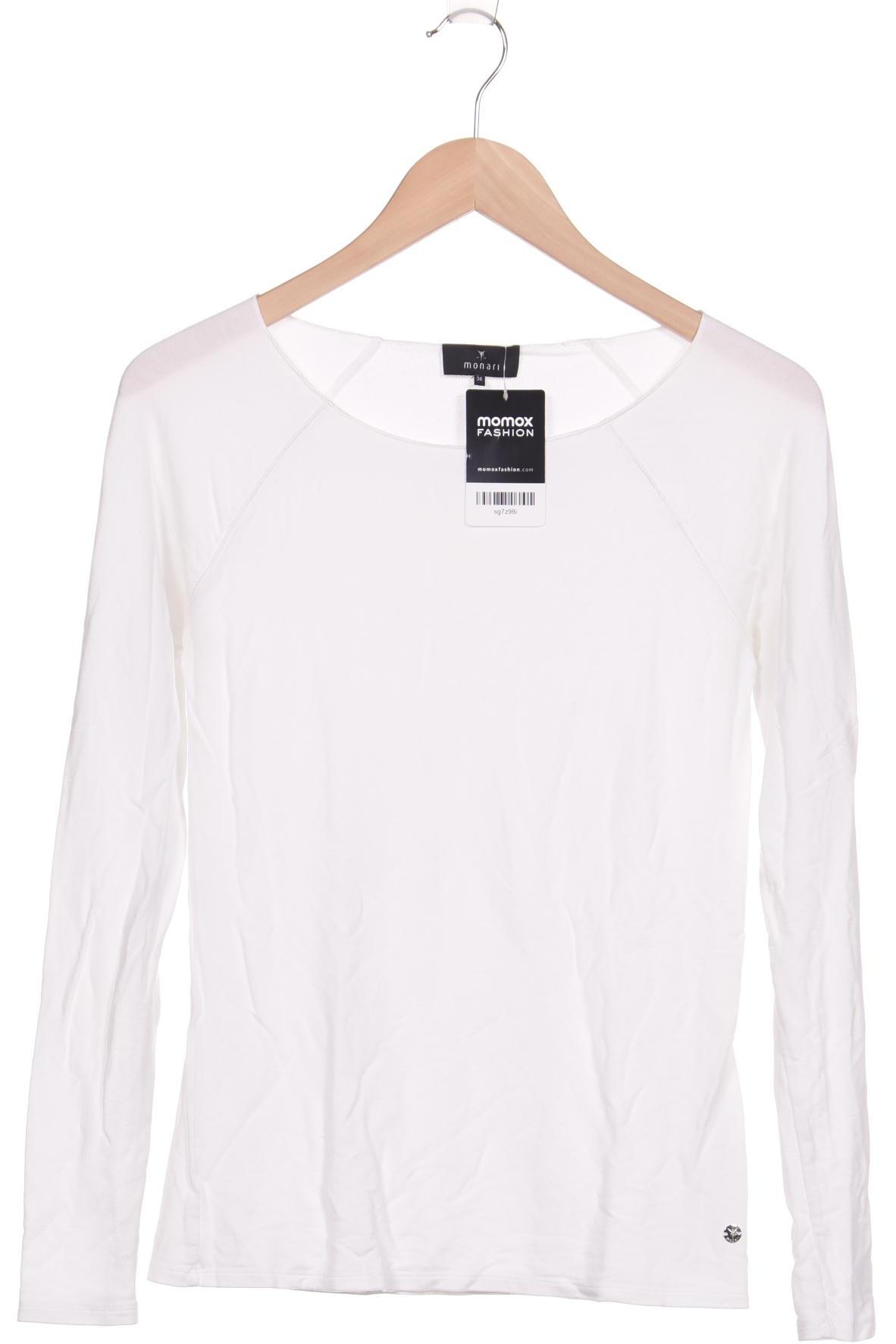 

monari Damen Langarmshirt, weiß