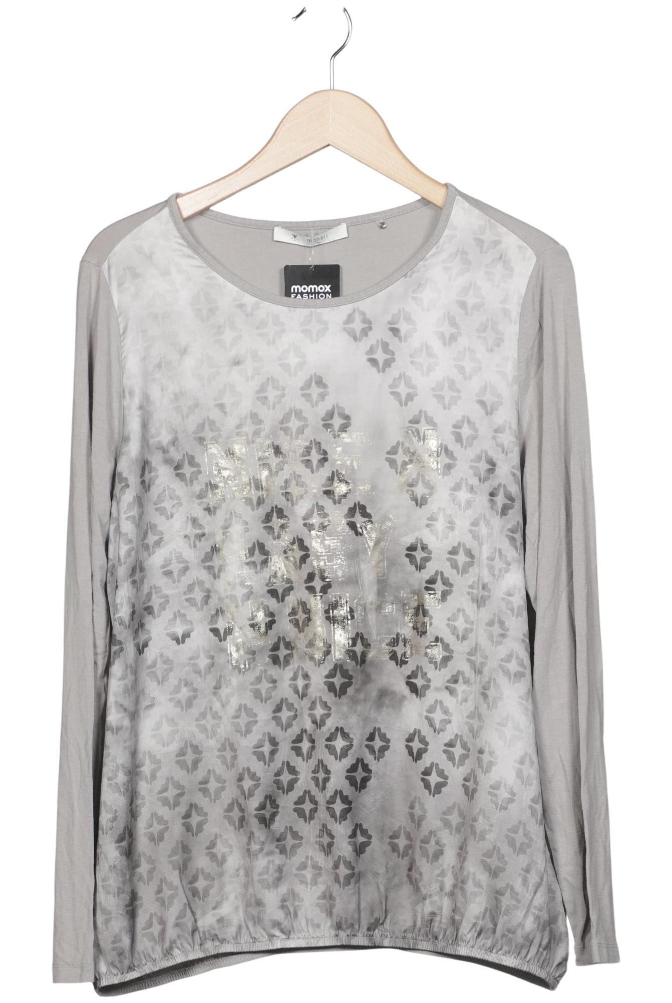 

monari Damen Langarmshirt, grau, Gr. 40