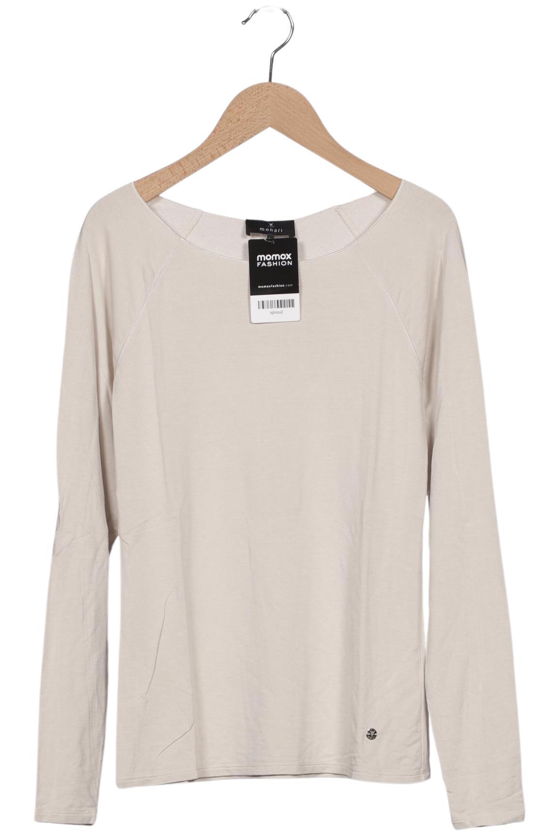 

monari Damen Langarmshirt, beige, Gr. 34