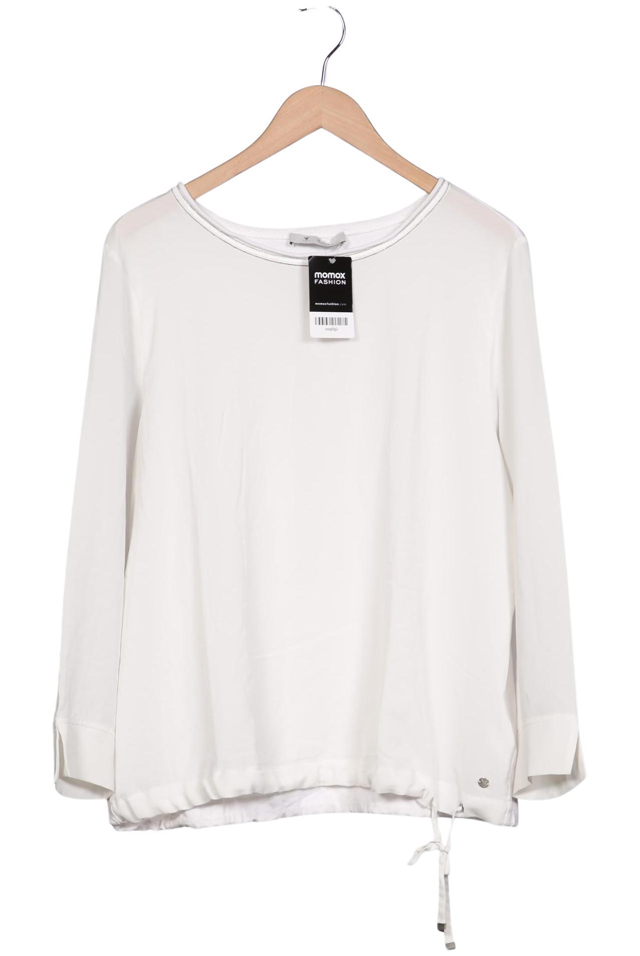 

monari Damen Langarmshirt, weiß, Gr. 46