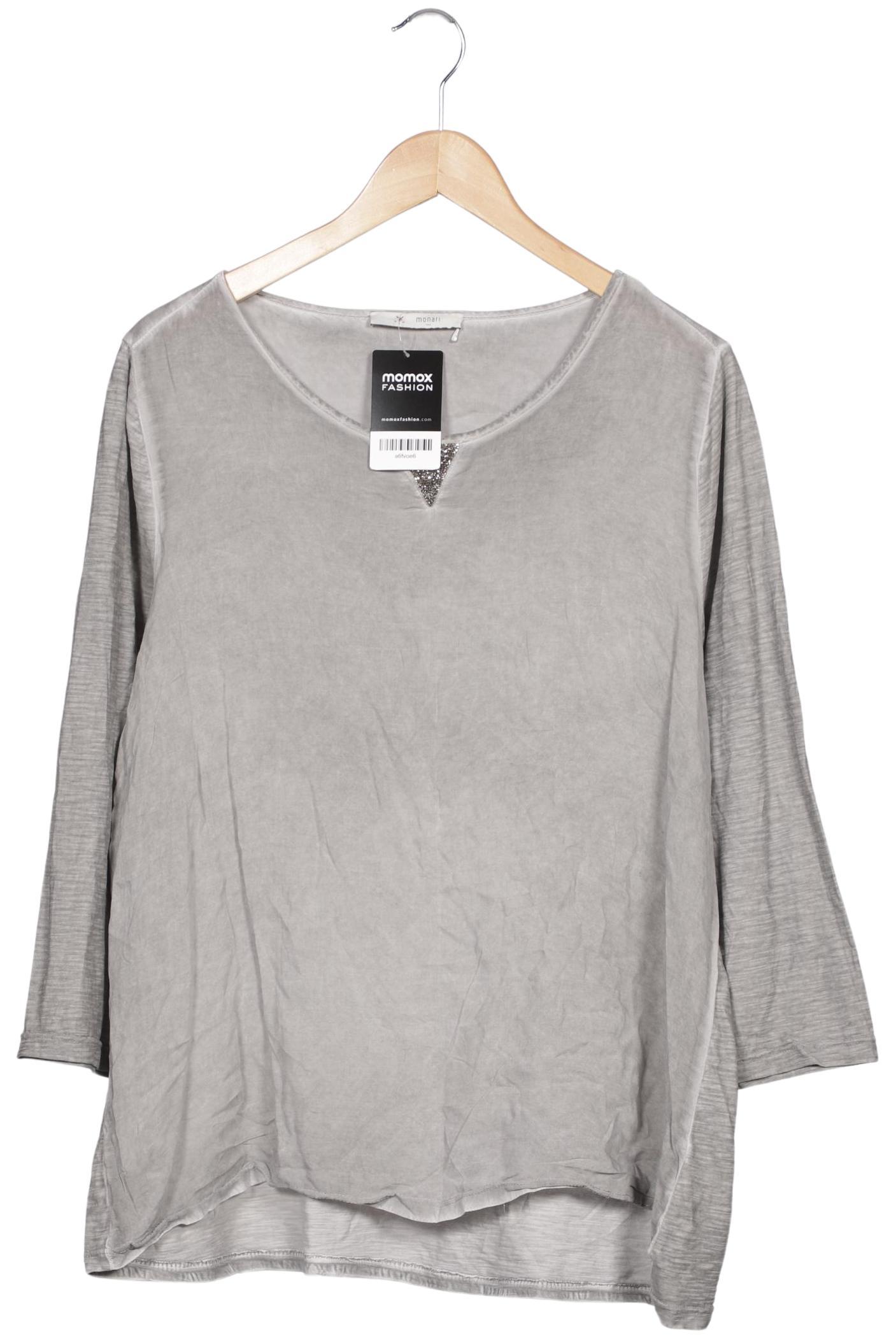 

monari Damen Langarmshirt, grau, Gr. 44