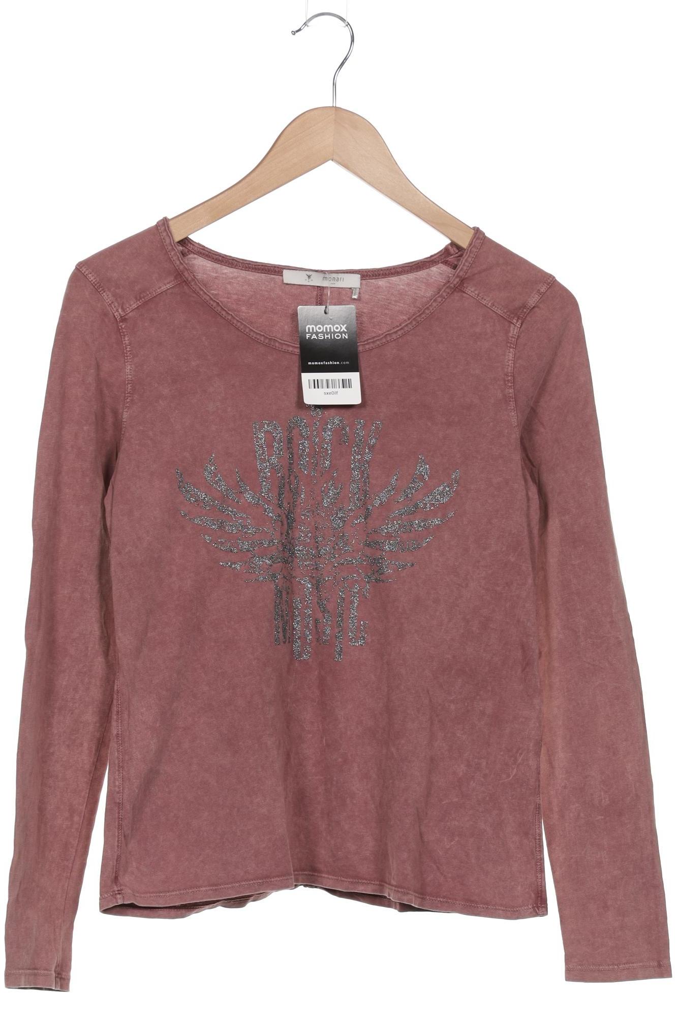 

monari Damen Langarmshirt, bordeaux, Gr. 34