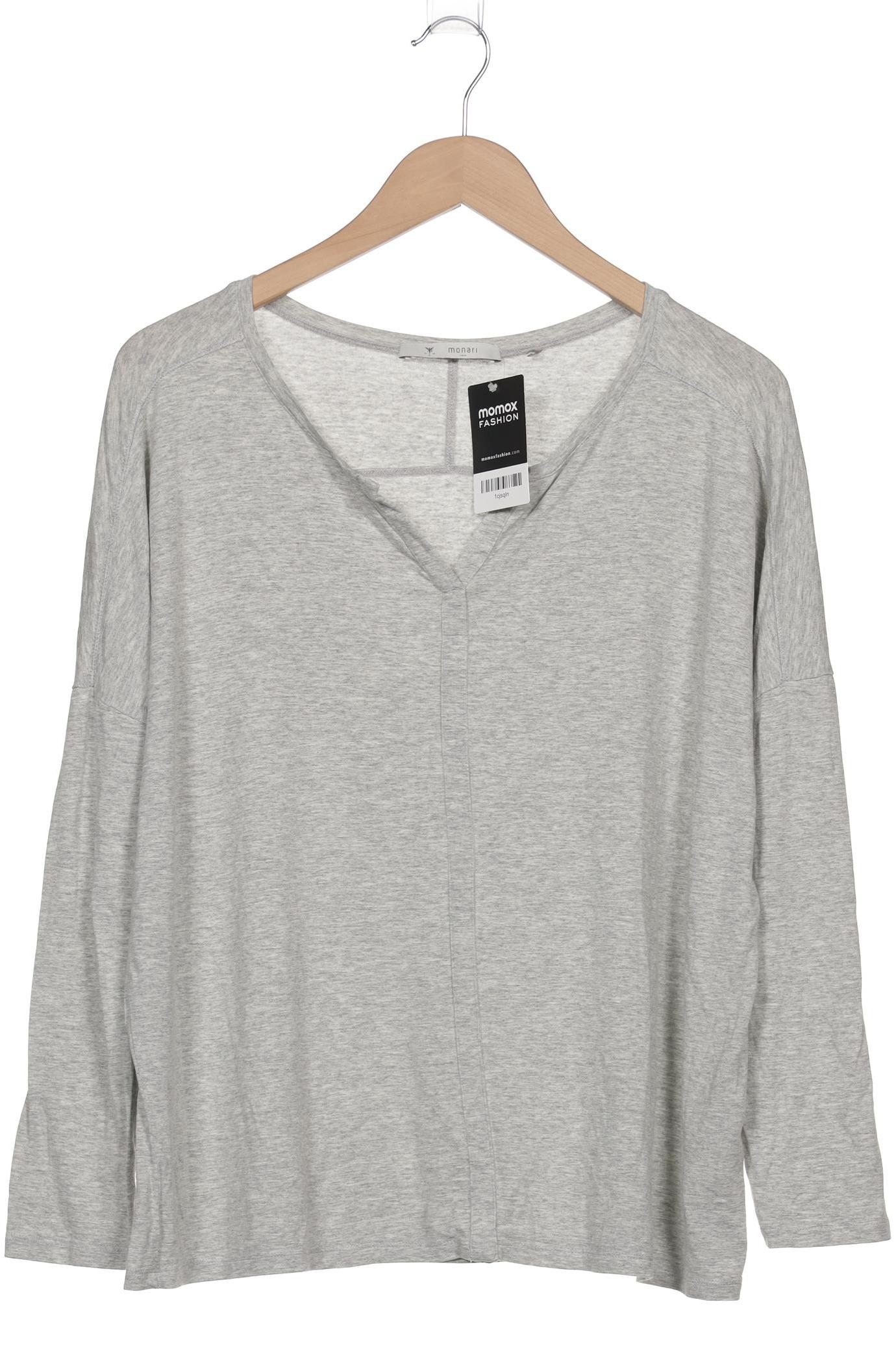 

monari Damen Langarmshirt, grau, Gr. 42