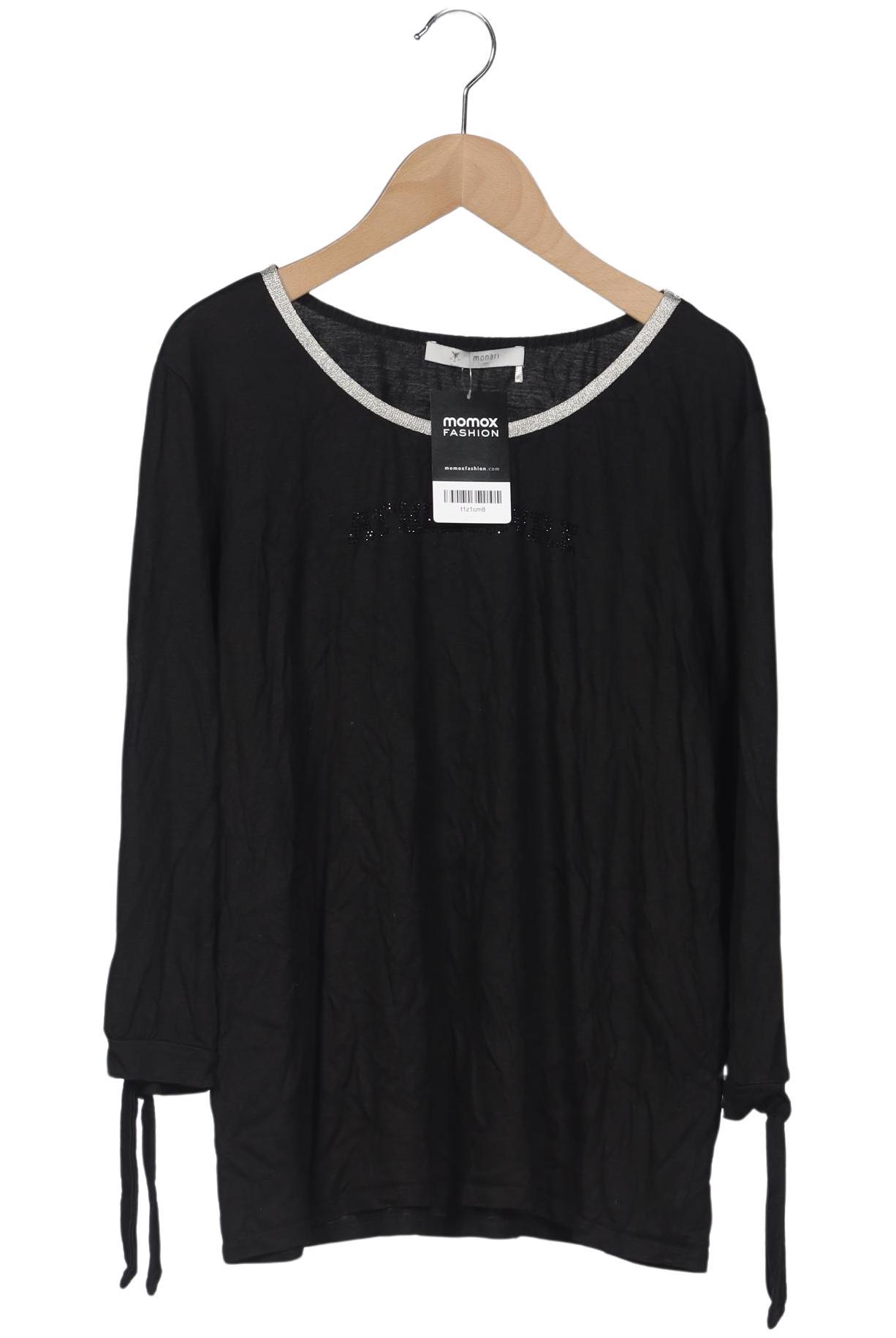 

monari Damen Langarmshirt, schwarz, Gr. 42
