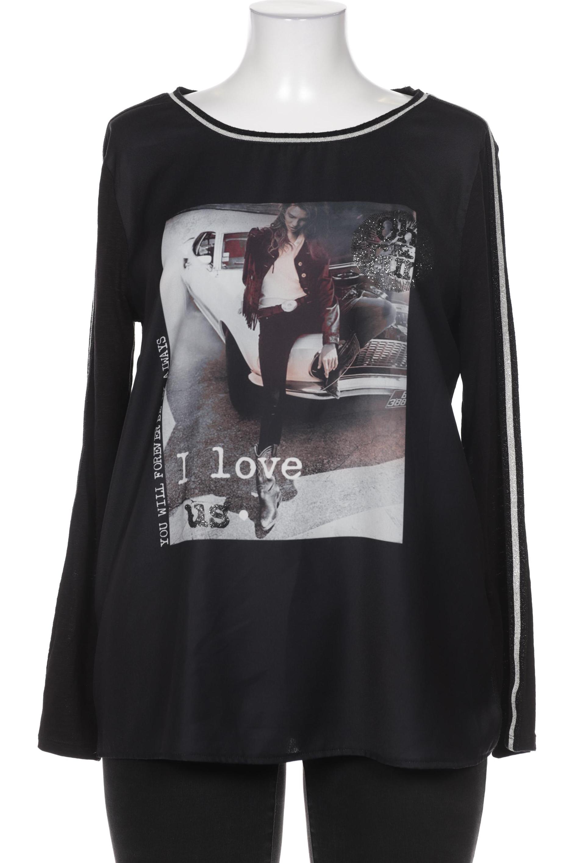 

monari Damen Langarmshirt, schwarz, Gr. 48