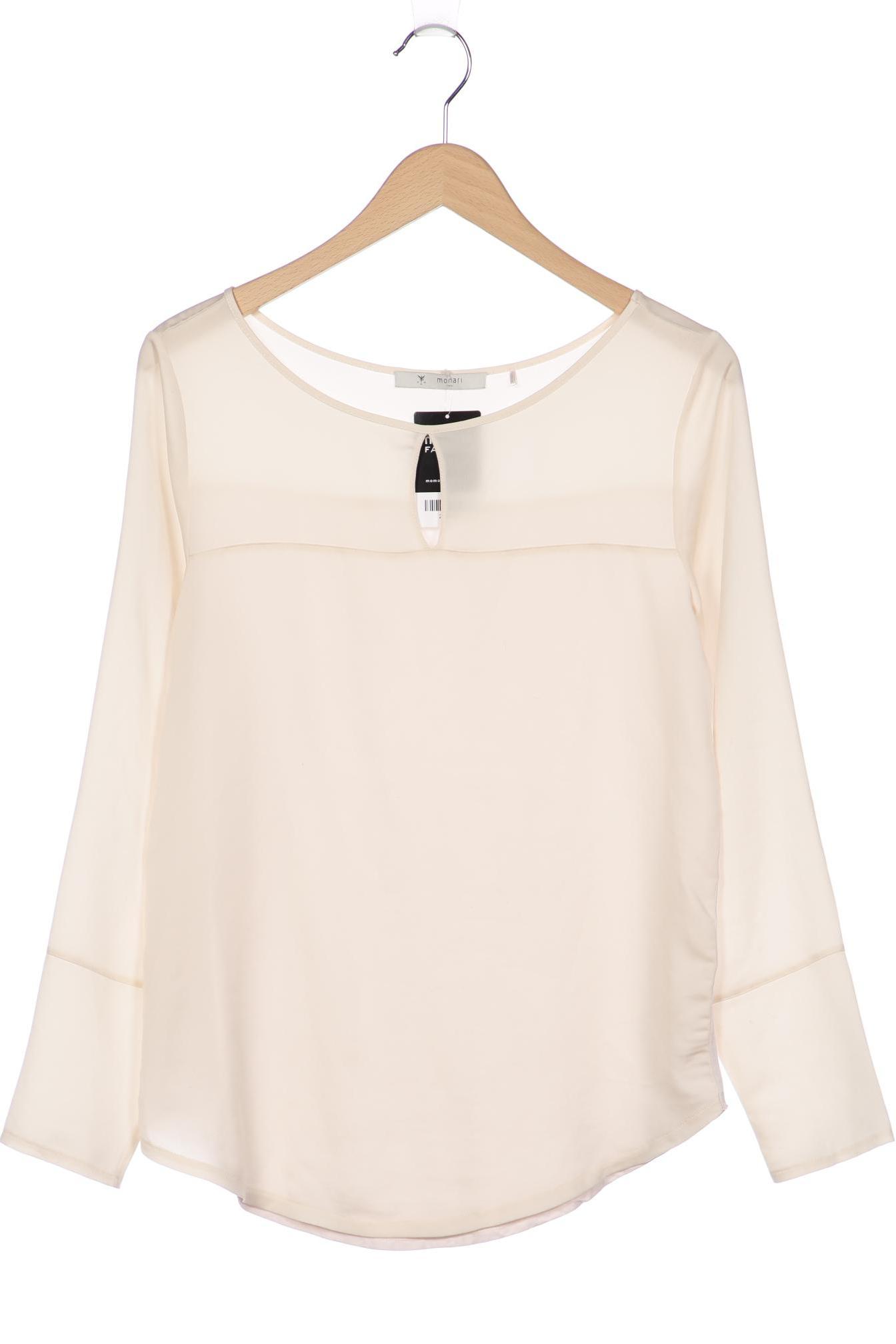 

monari Damen Langarmshirt, beige, Gr. 42