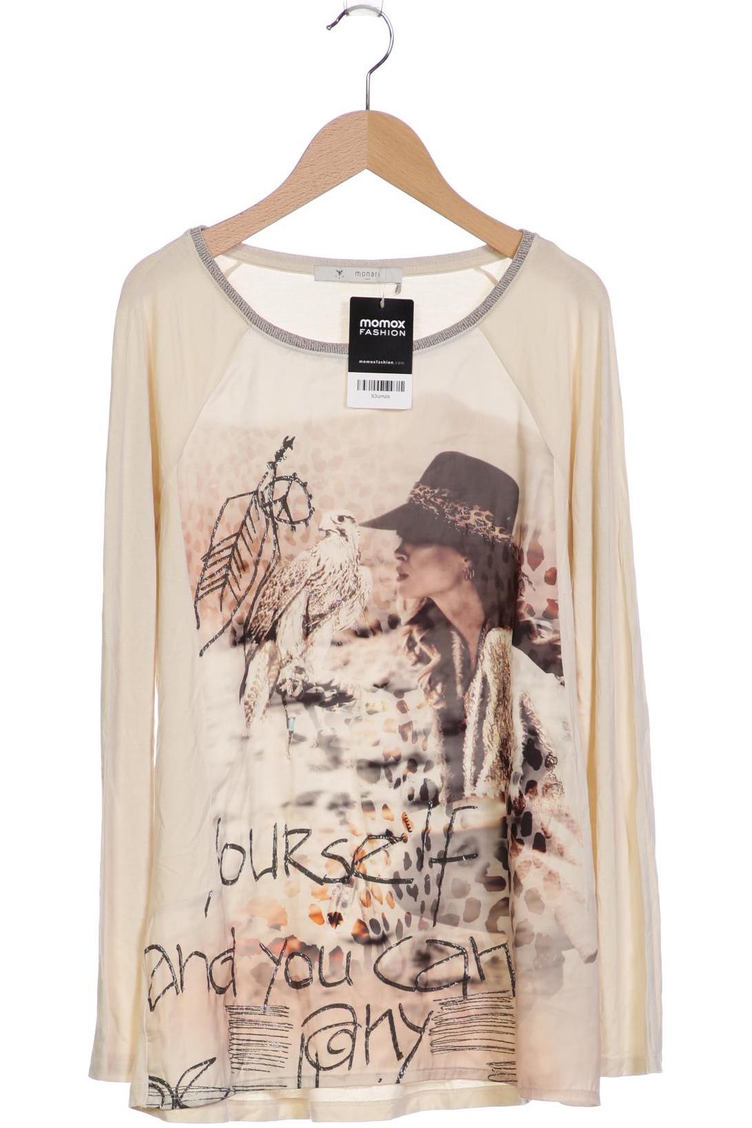

monari Damen Langarmshirt, beige, Gr. 42