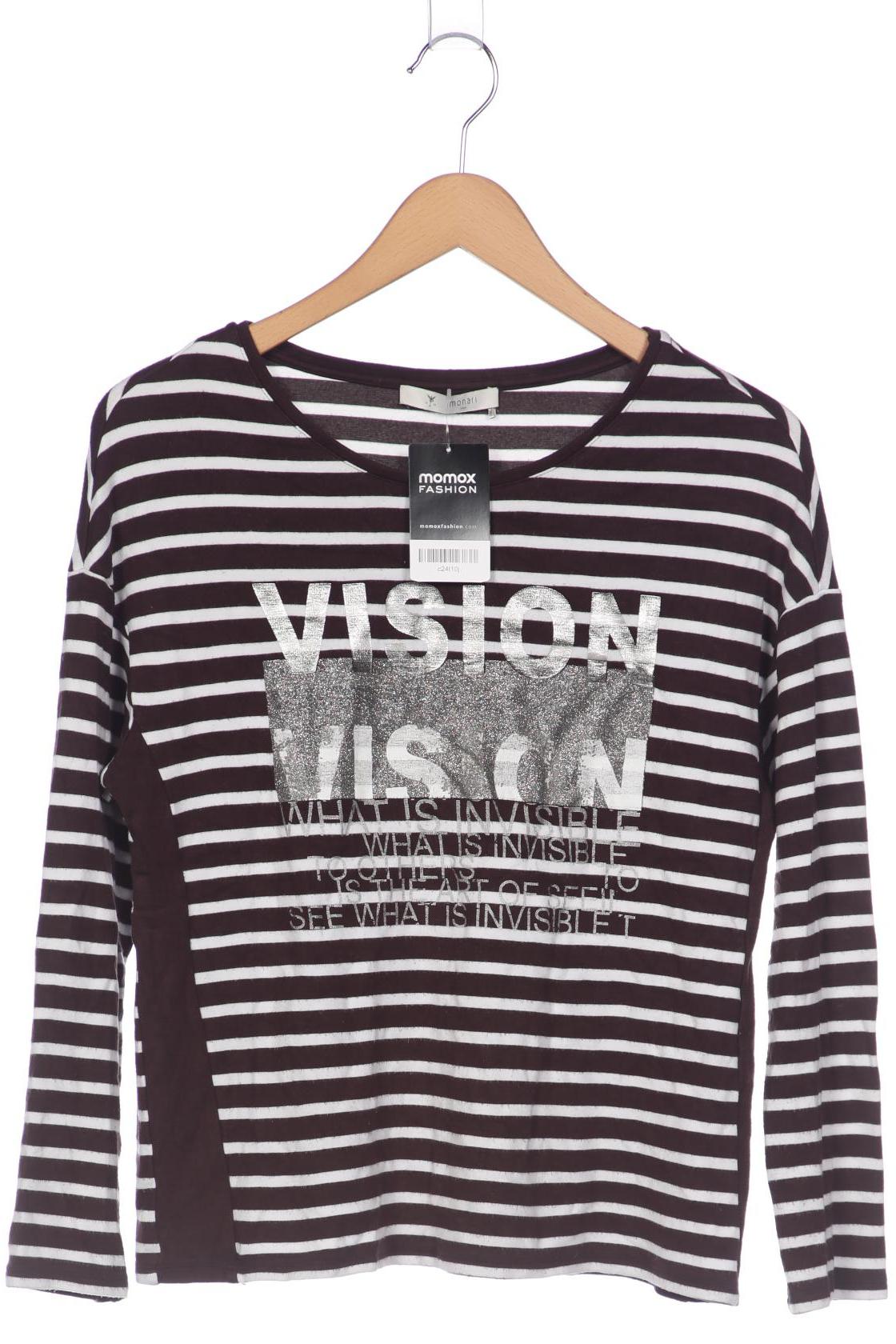 

monari Damen Langarmshirt, braun, Gr. 38