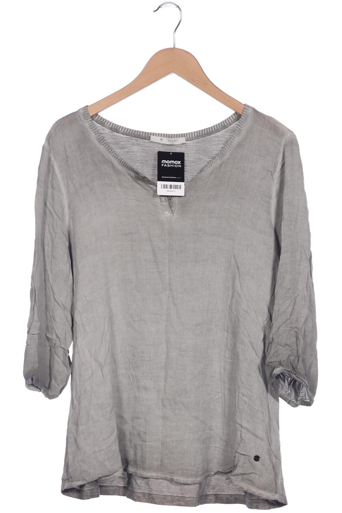 

monari Damen Langarmshirt, grau, Gr. 46