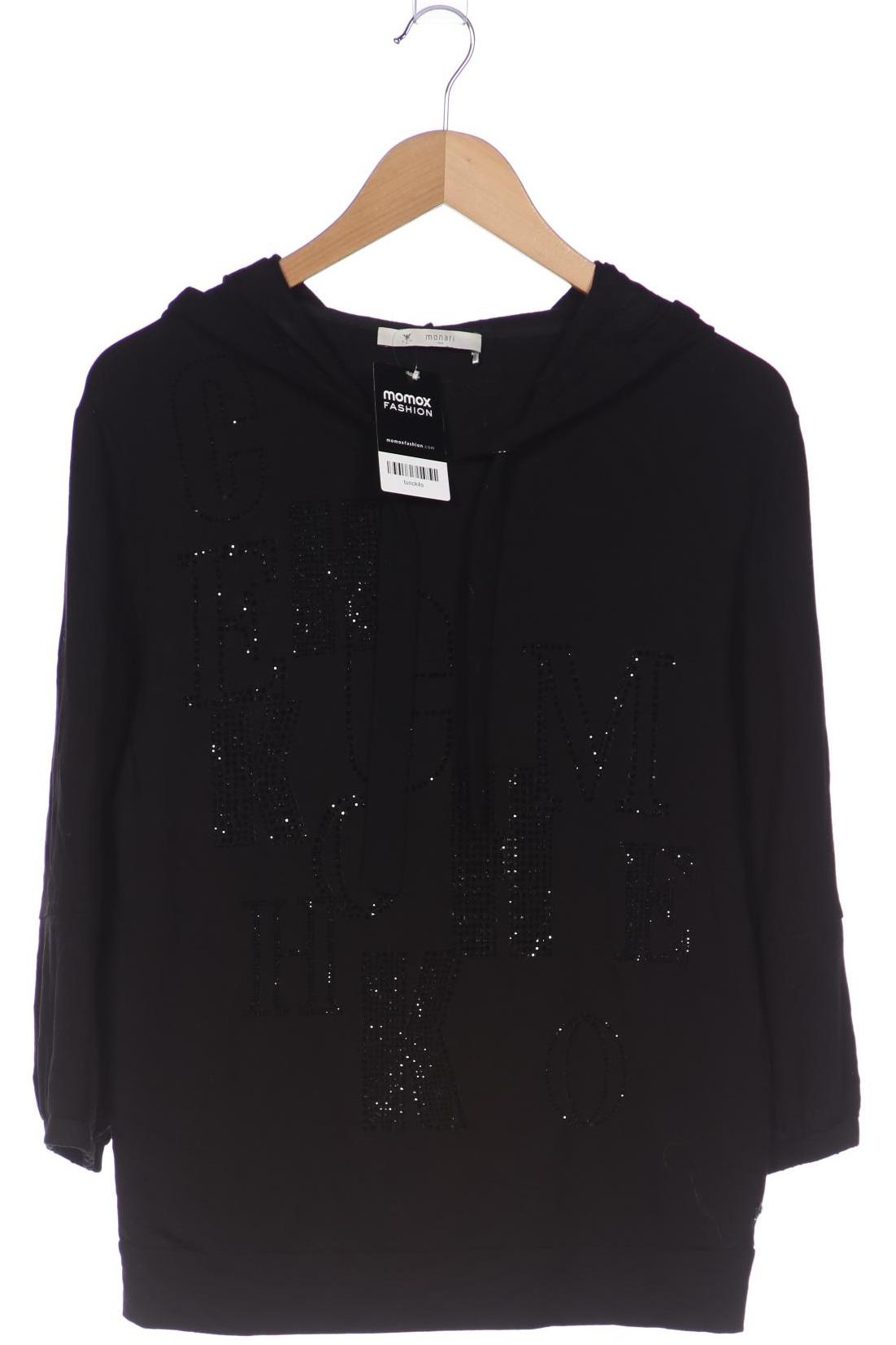 

monari Damen Langarmshirt, schwarz, Gr. 38