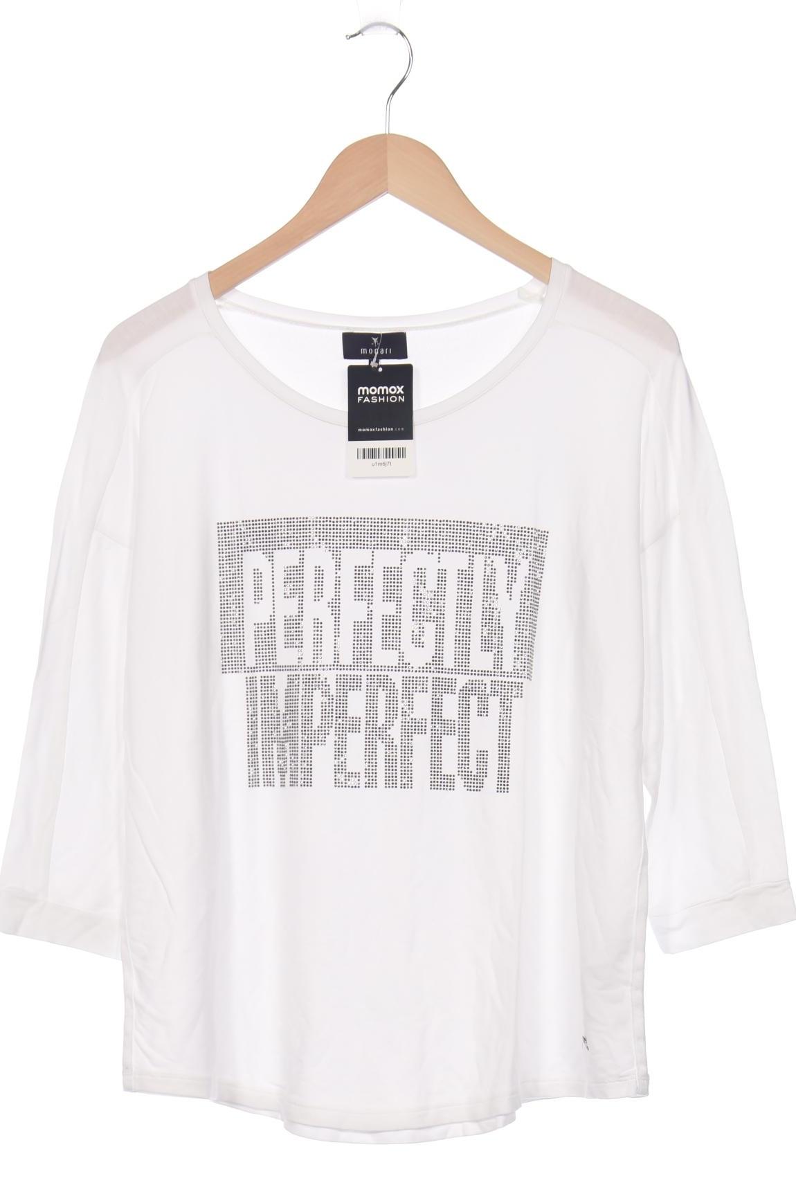 

monari Damen Langarmshirt, weiß, Gr. 40