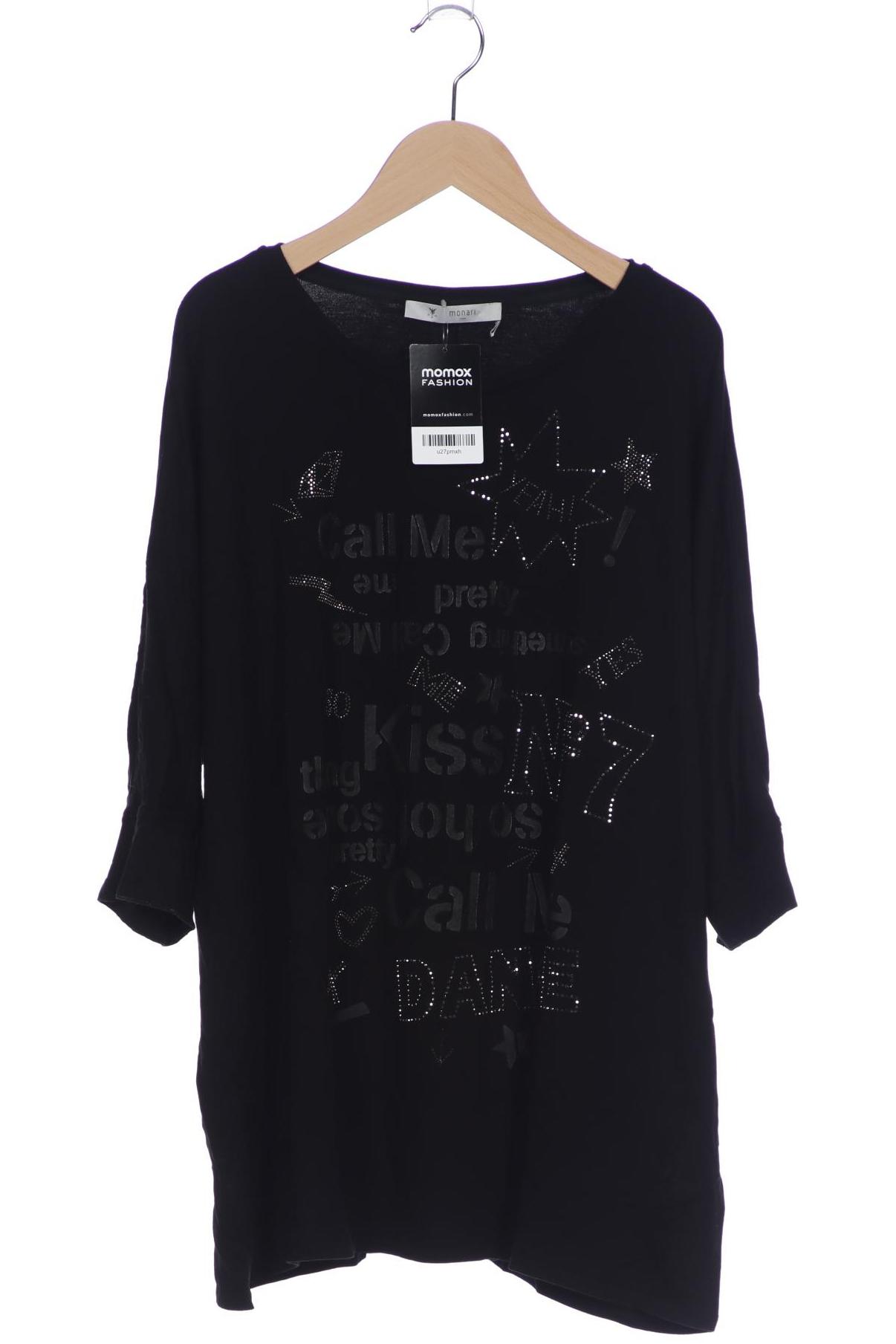 

monari Damen Langarmshirt, schwarz, Gr. 46