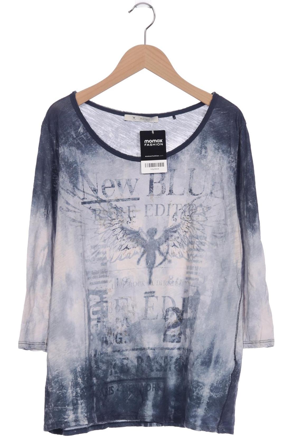 

monari Damen Langarmshirt, blau, Gr. 42