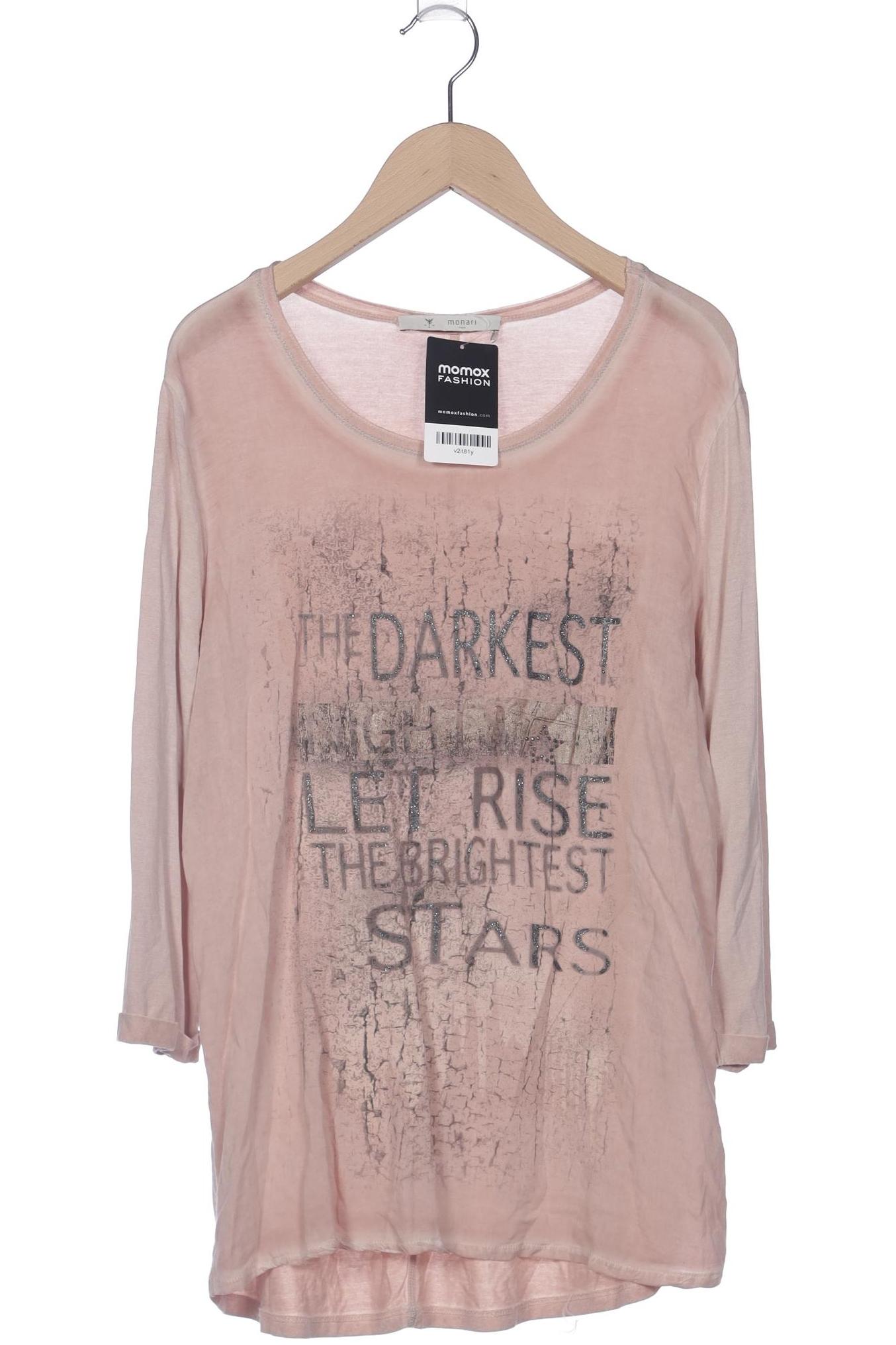 

monari Damen Langarmshirt, pink, Gr. 38