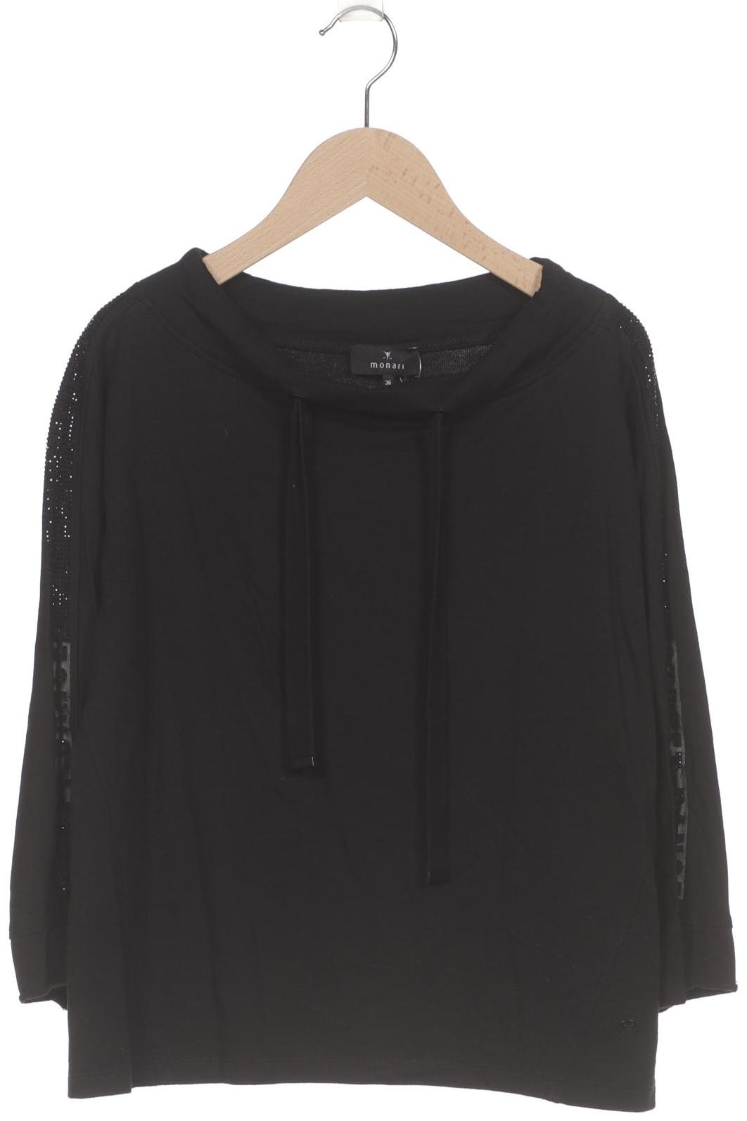 

monari Damen Langarmshirt, schwarz, Gr. 36