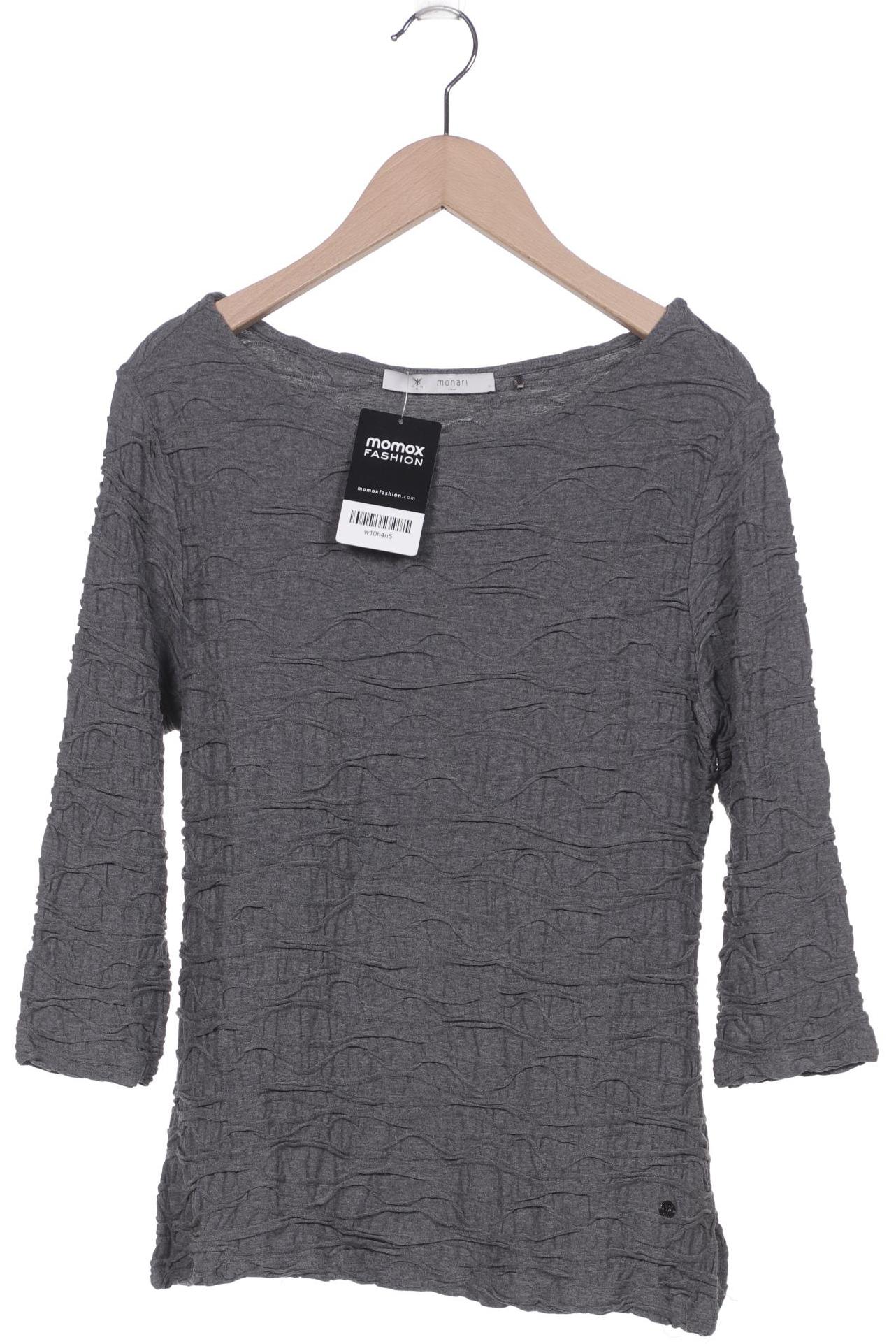

monari Damen Langarmshirt, grau, Gr. 40
