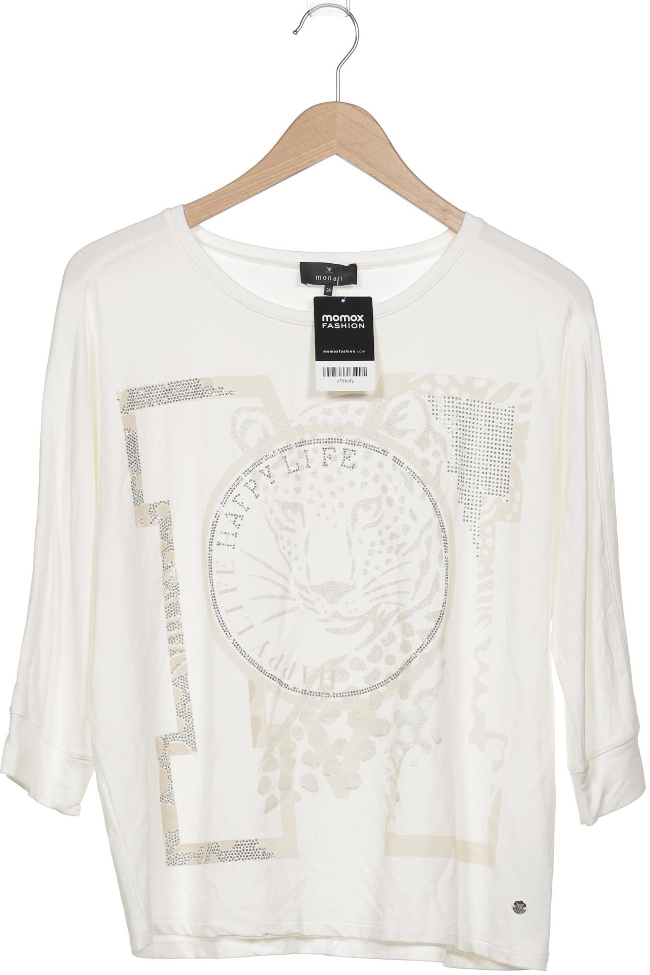 

monari Damen Langarmshirt, cremeweiß, Gr. 38