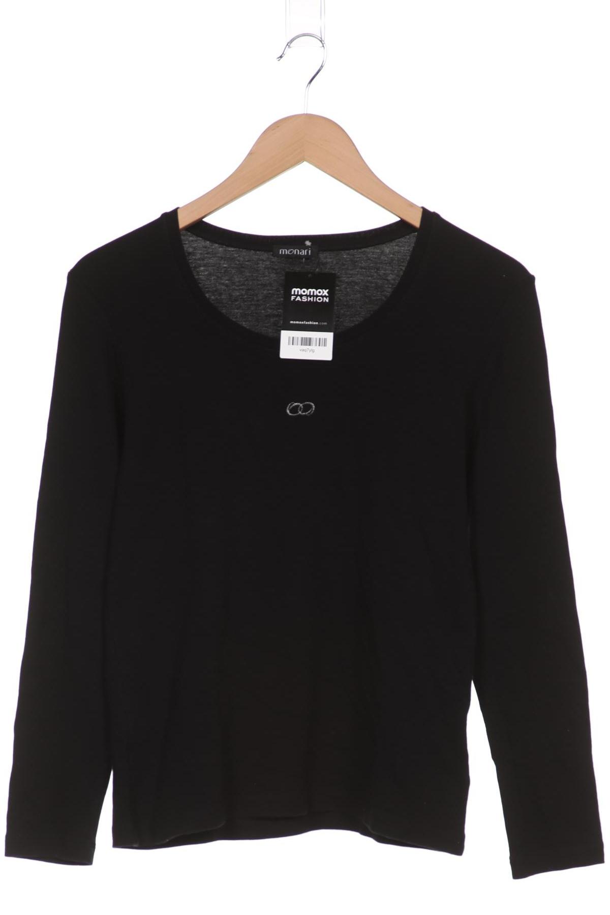 

monari Damen Langarmshirt, schwarz, Gr. 40