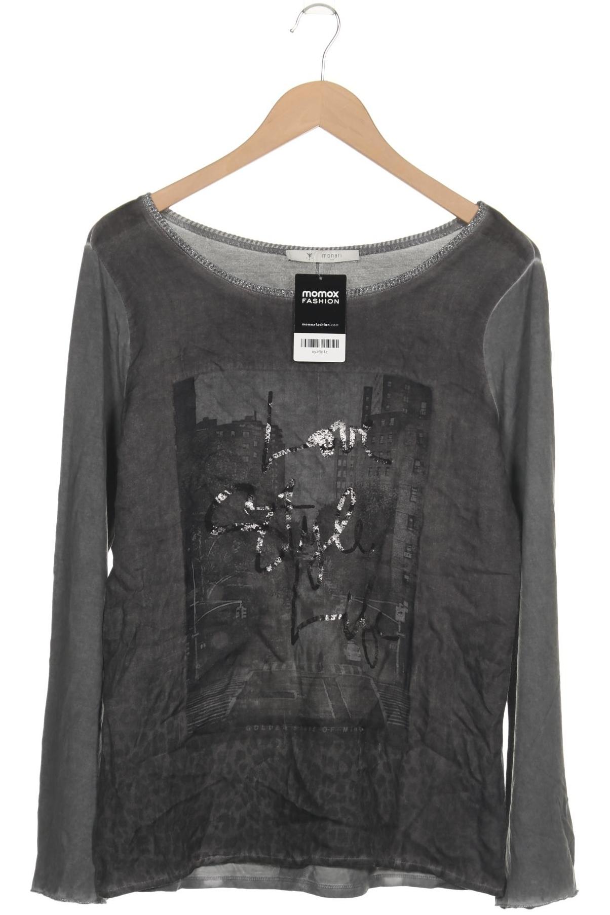 

monari Damen Langarmshirt, grau, Gr. 38