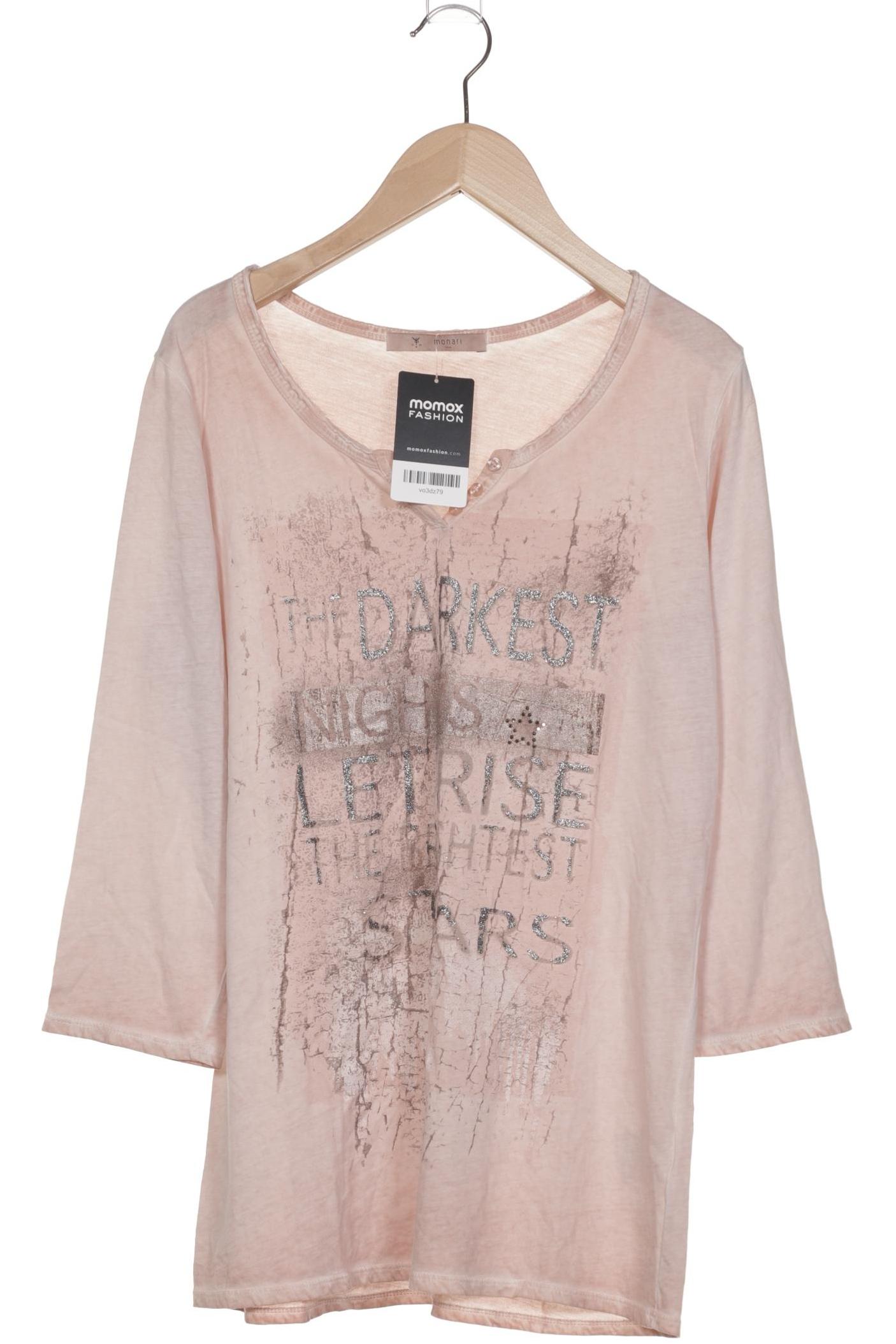 

monari Damen Langarmshirt, beige, Gr. 38