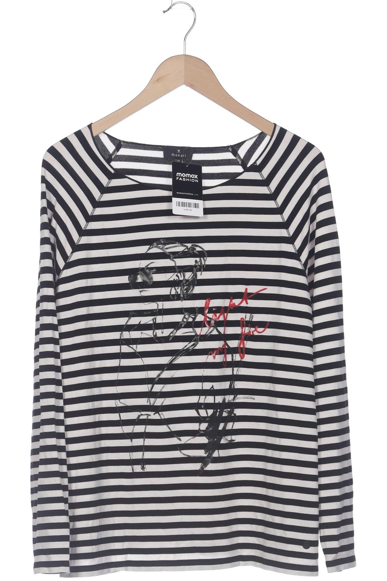 

monari Damen Langarmshirt, schwarz, Gr. 46