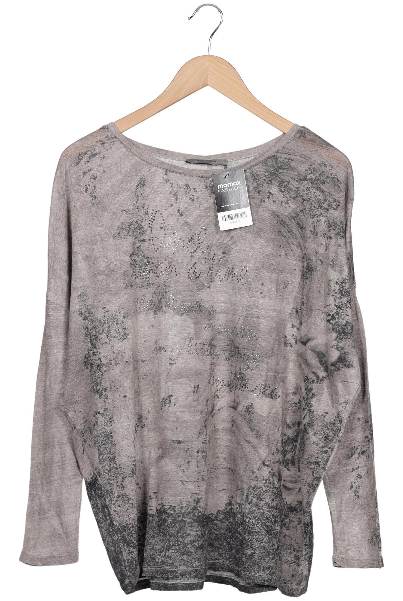 

monari Damen Langarmshirt, grau, Gr. 42