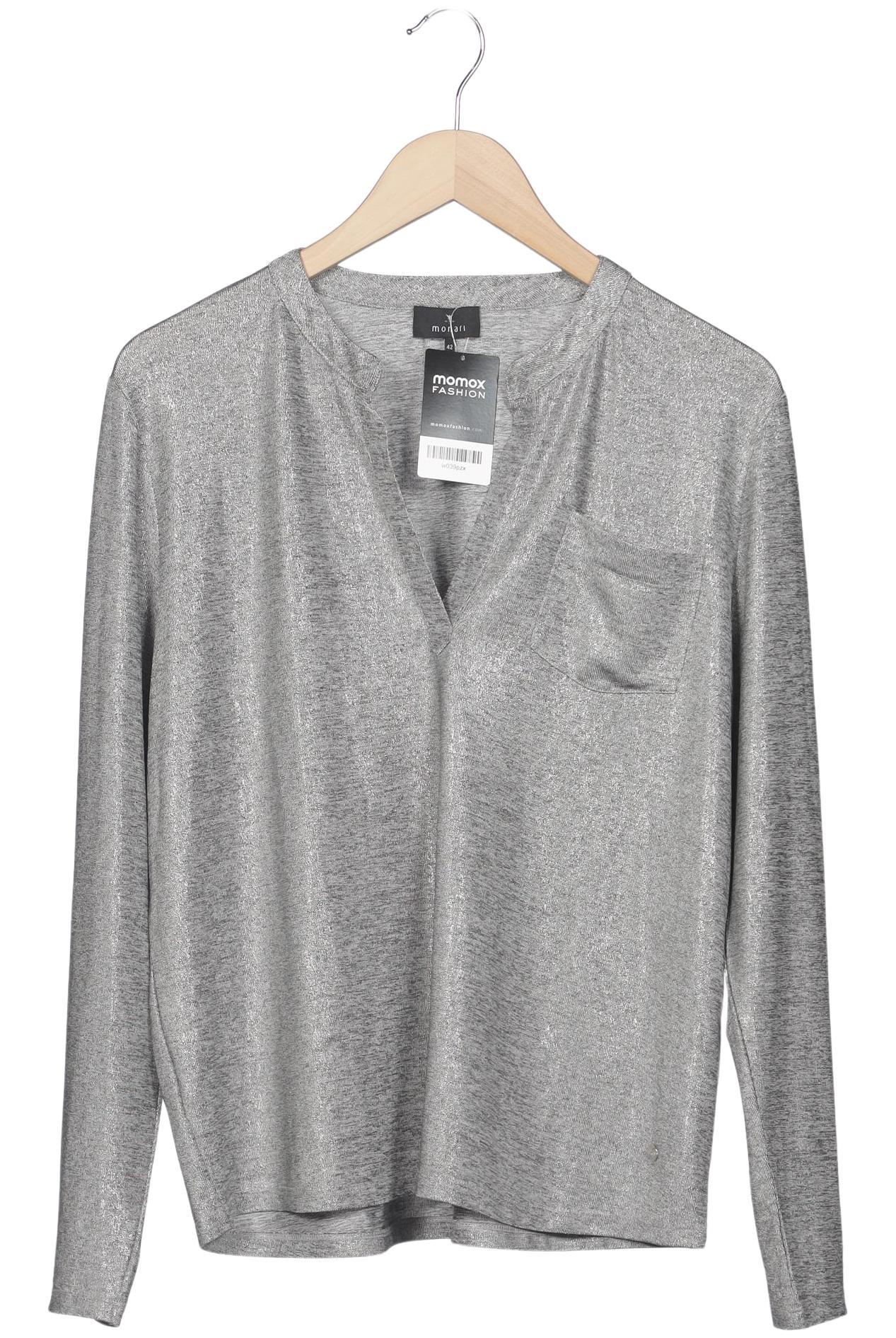 

monari Damen Langarmshirt, grau, Gr. 42