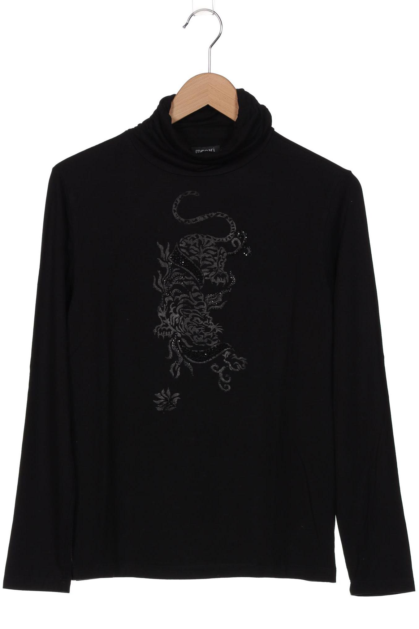 

monari Damen Langarmshirt, schwarz