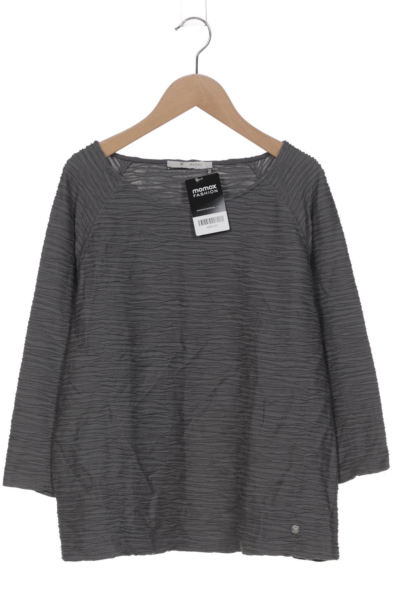 

monari Damen Langarmshirt, grau, Gr. 42
