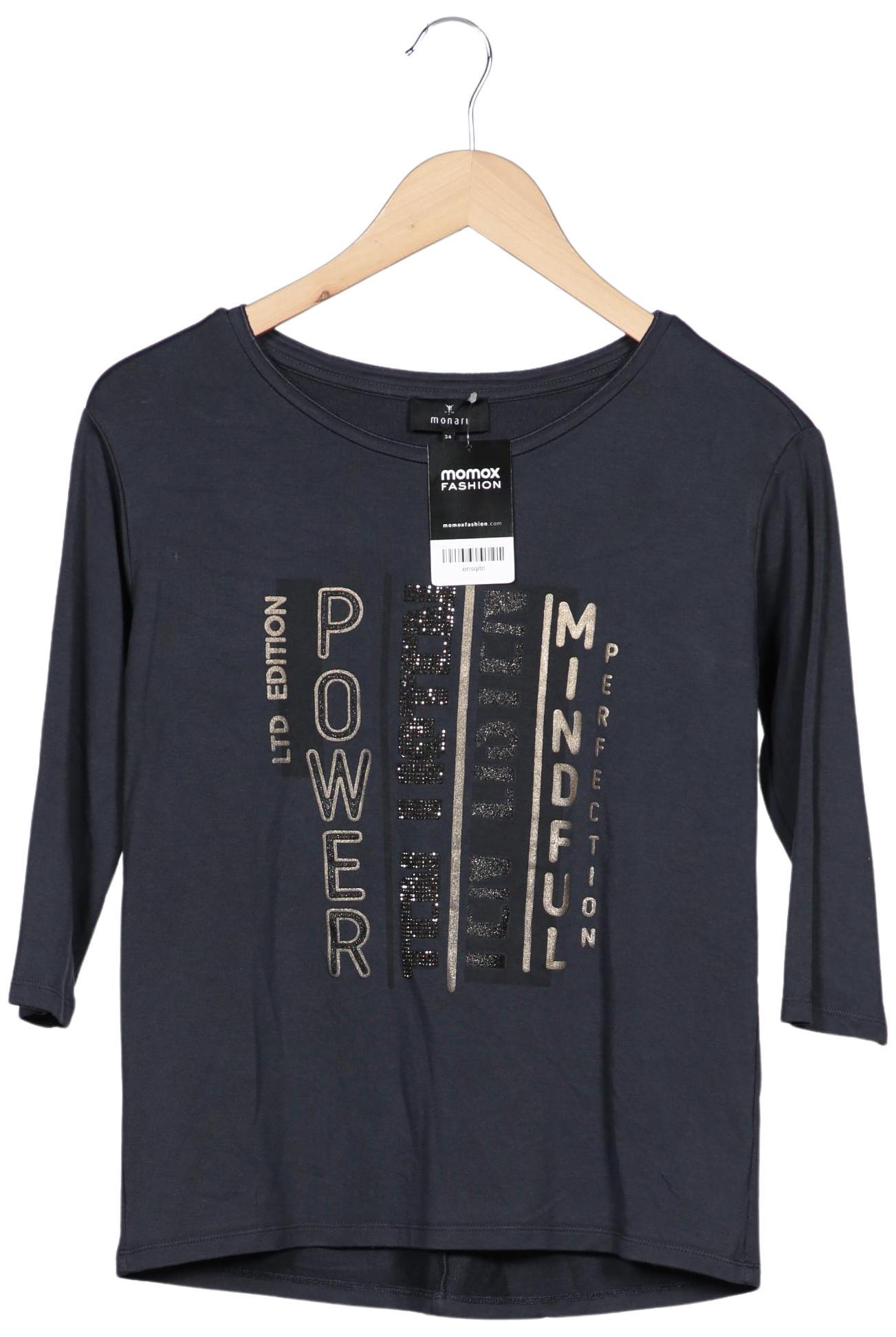 

monari Damen Langarmshirt, marineblau, Gr. 34