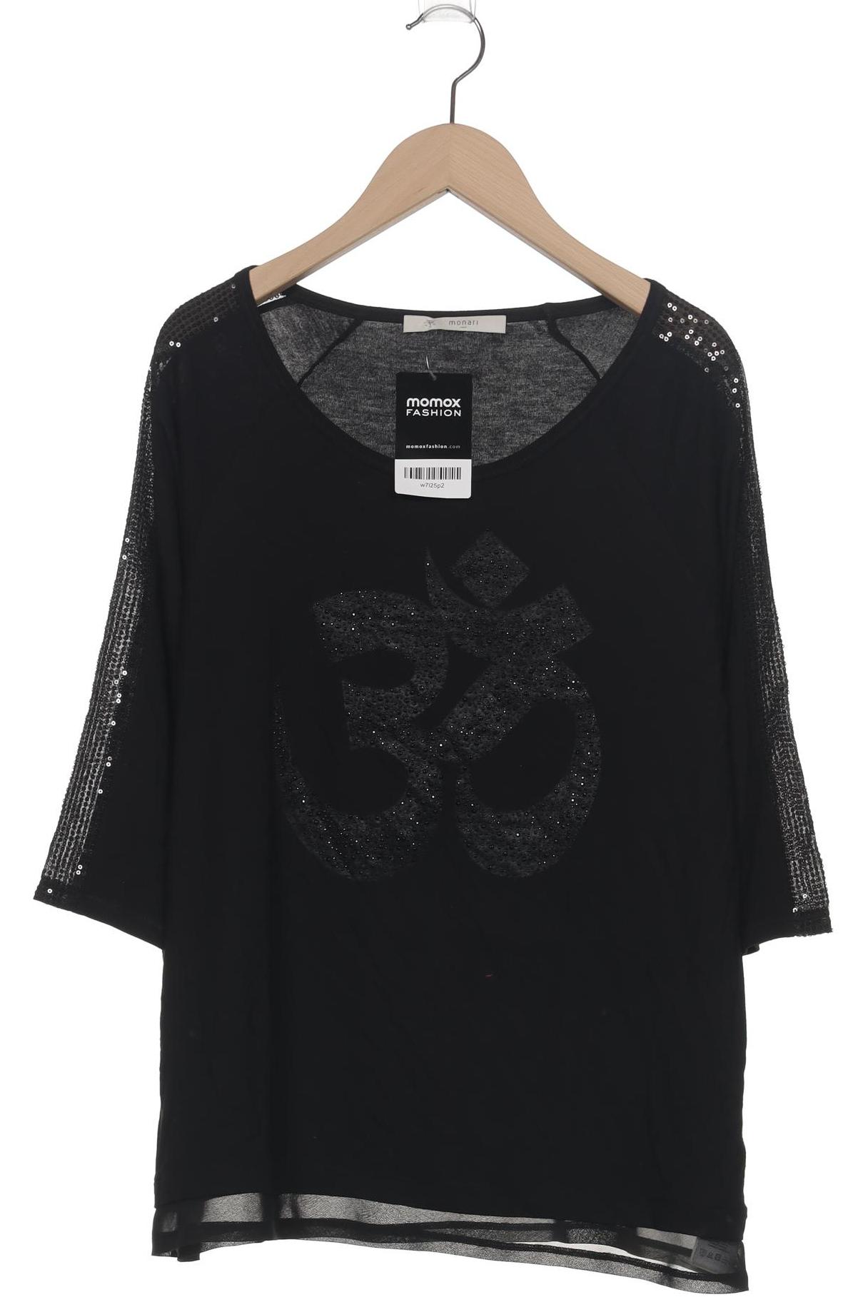 

monari Damen Langarmshirt, schwarz, Gr. 40