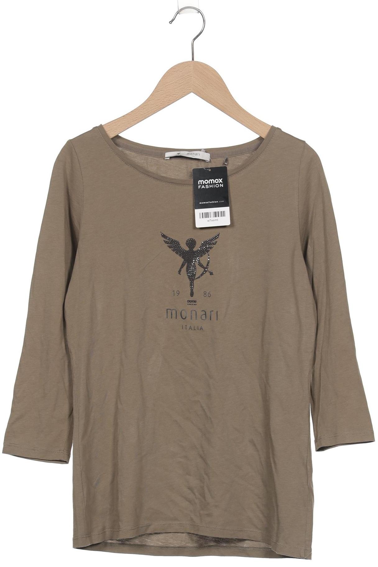 

monari Damen Langarmshirt, grün, Gr. 36