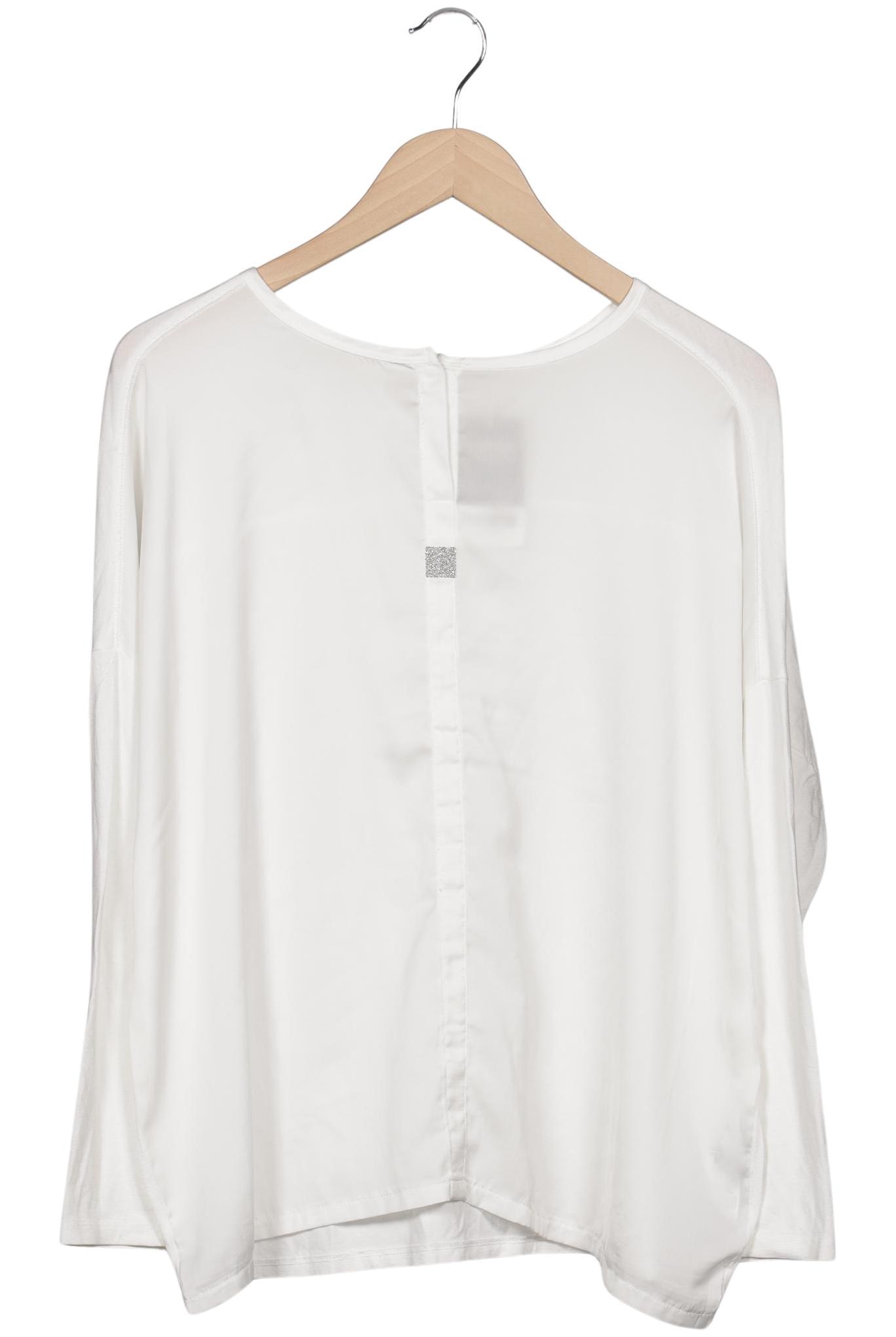 

monari Damen Langarmshirt, weiß, Gr. 42