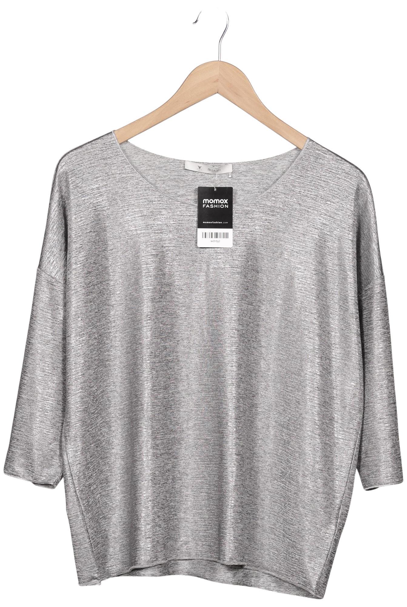 

monari Damen Langarmshirt, grau, Gr. 42