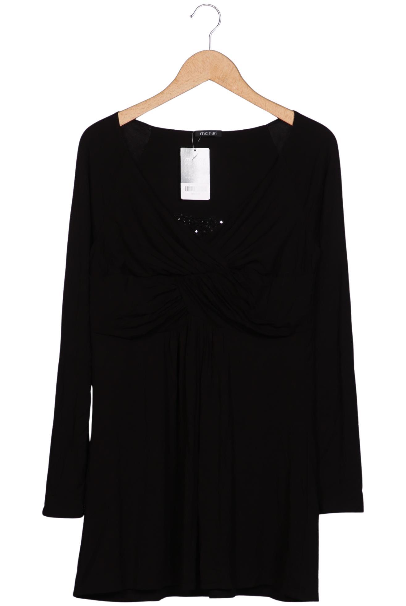 

monari Damen Langarmshirt, schwarz, Gr. 42