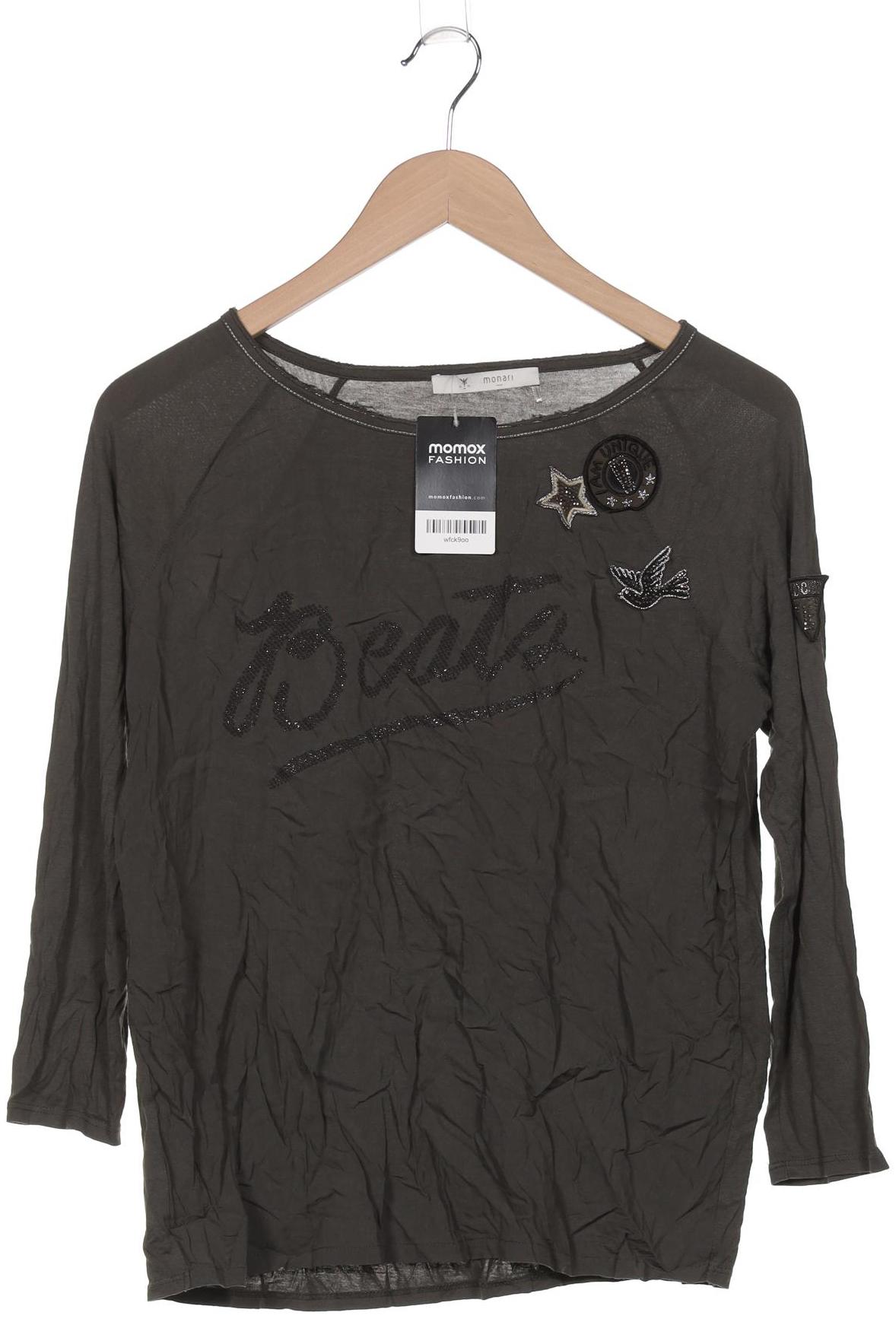 

monari Damen Langarmshirt, grün, Gr. 42