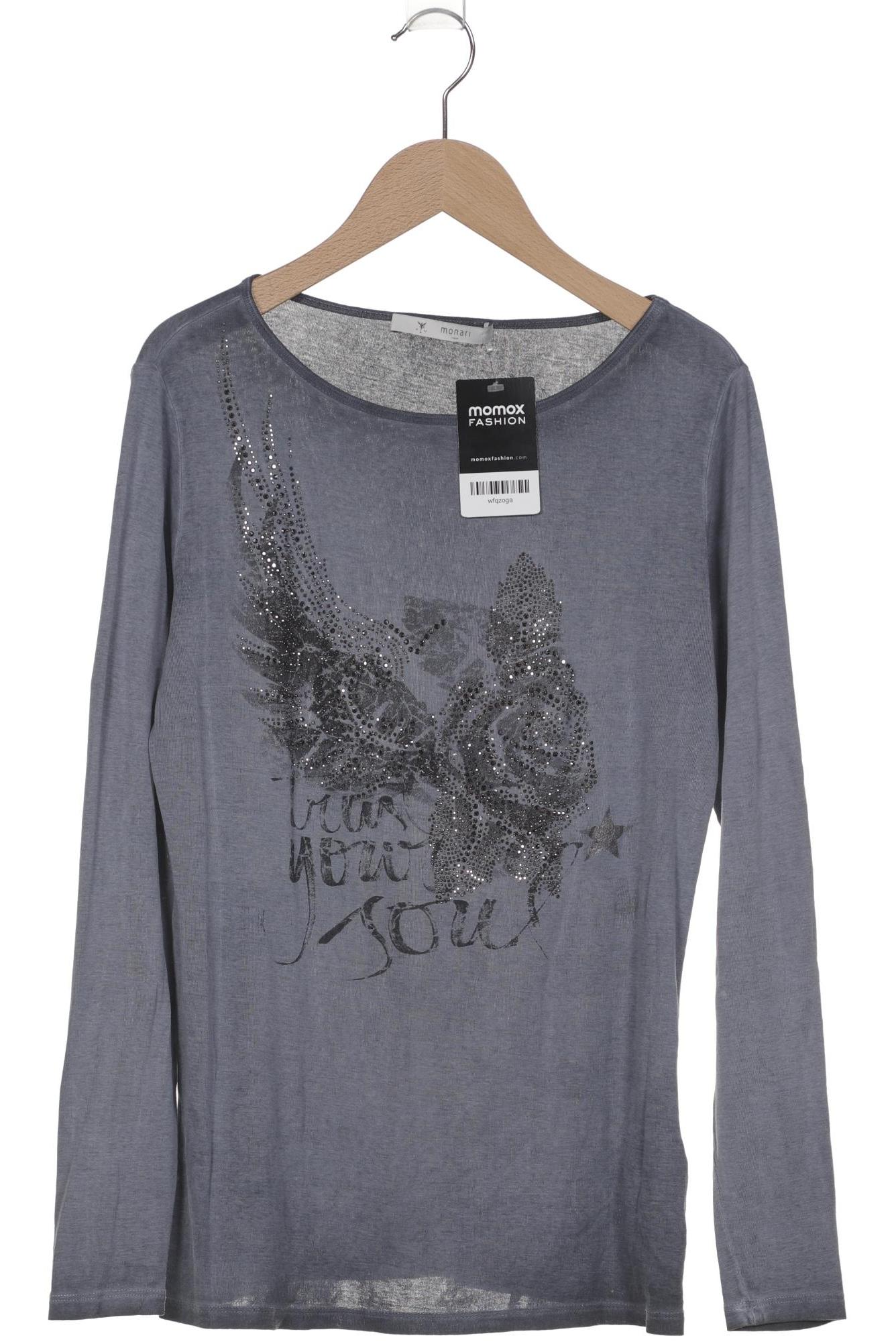 

monari Damen Langarmshirt, grau, Gr. 38