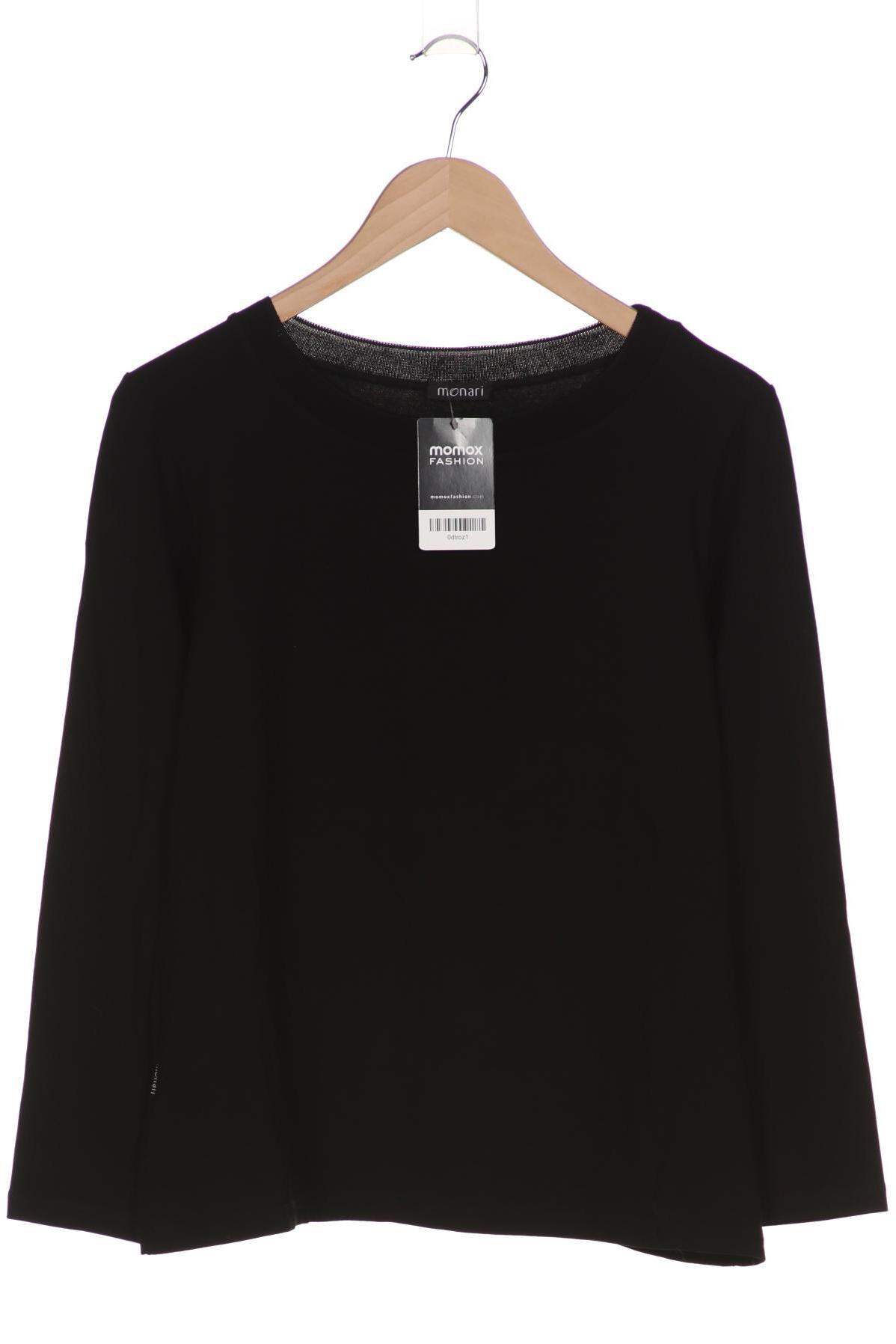 

monari Damen Langarmshirt, schwarz, Gr. 40