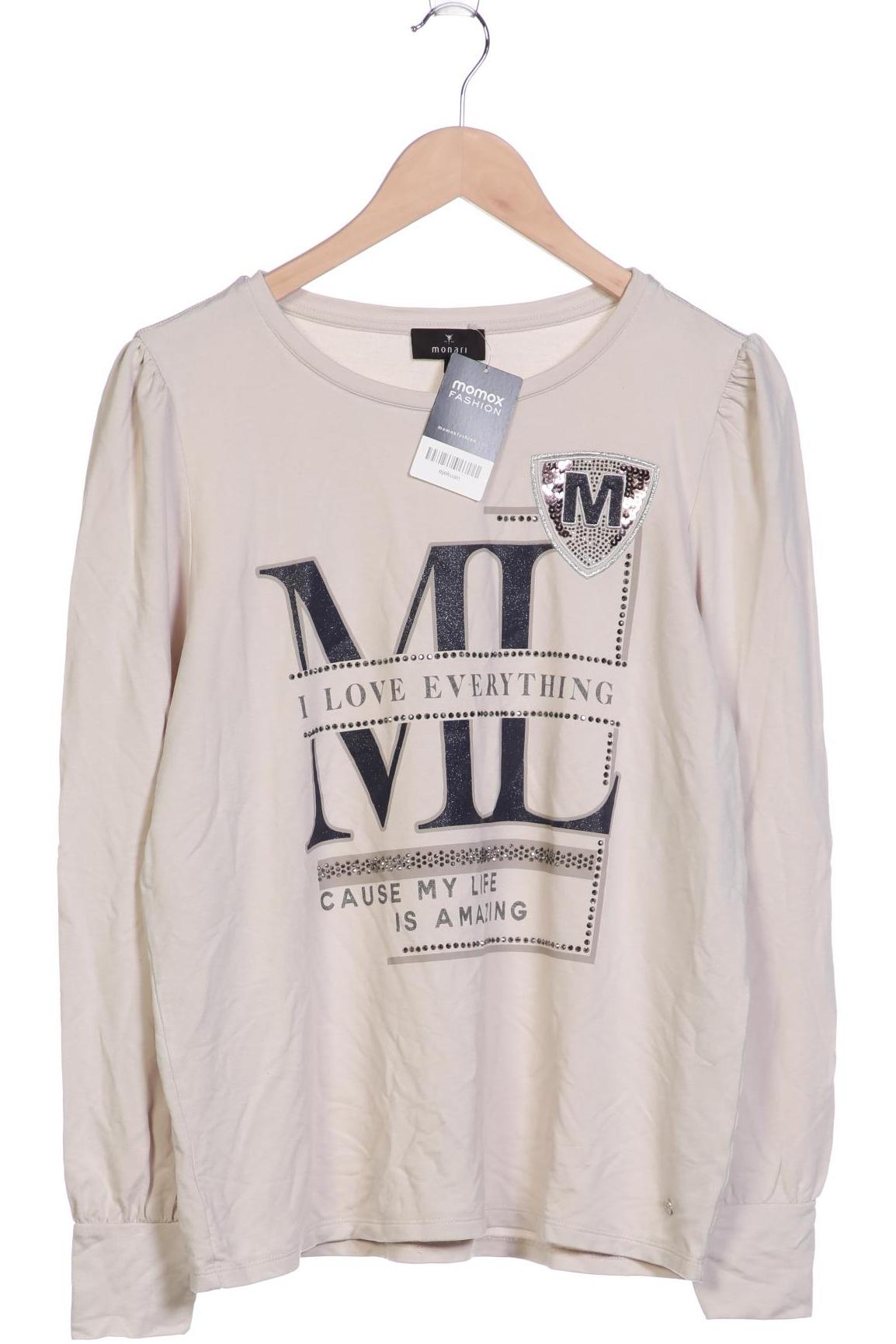 

monari Damen Langarmshirt, cremeweiß, Gr. 42