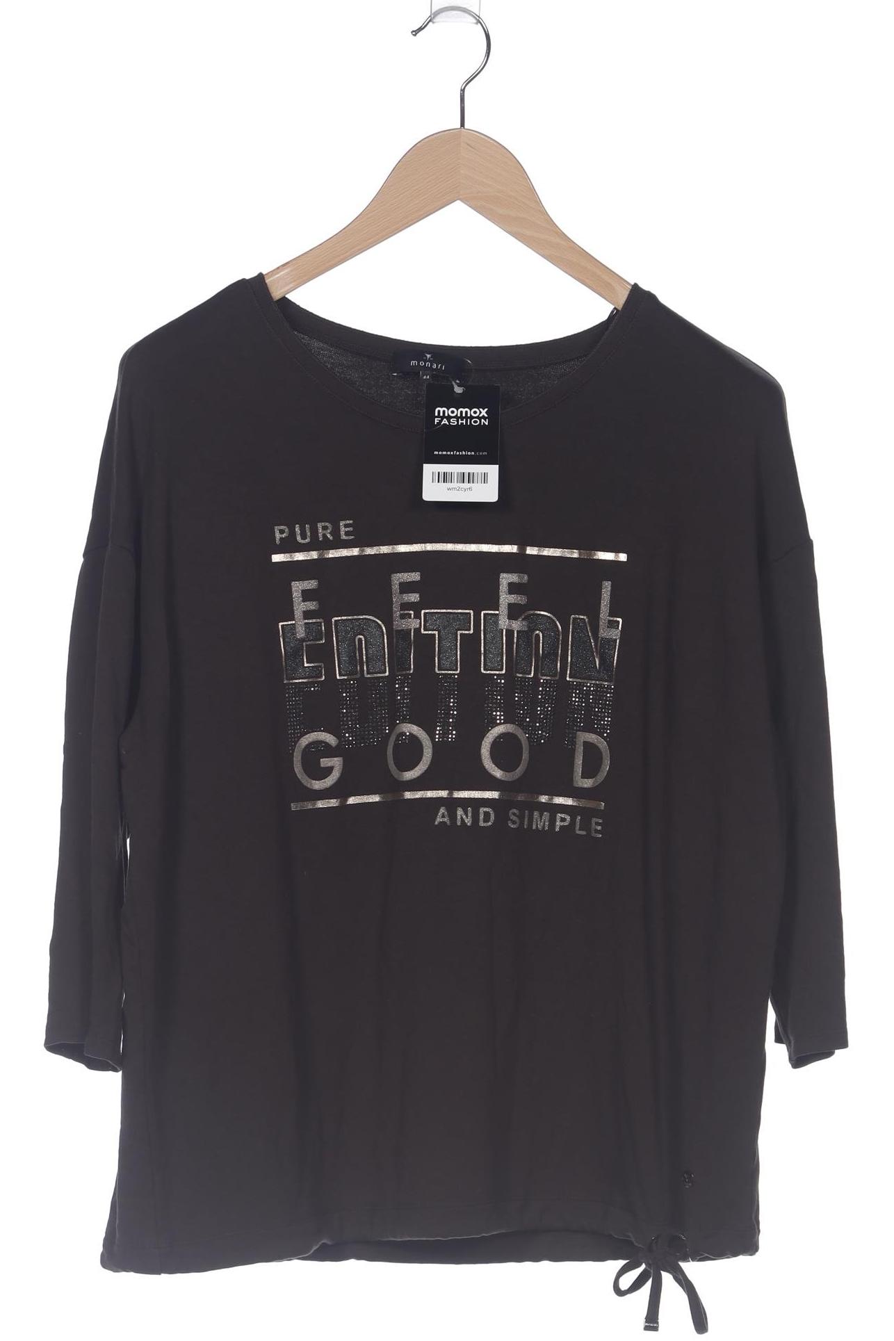 

monari Damen Langarmshirt, braun, Gr. 44
