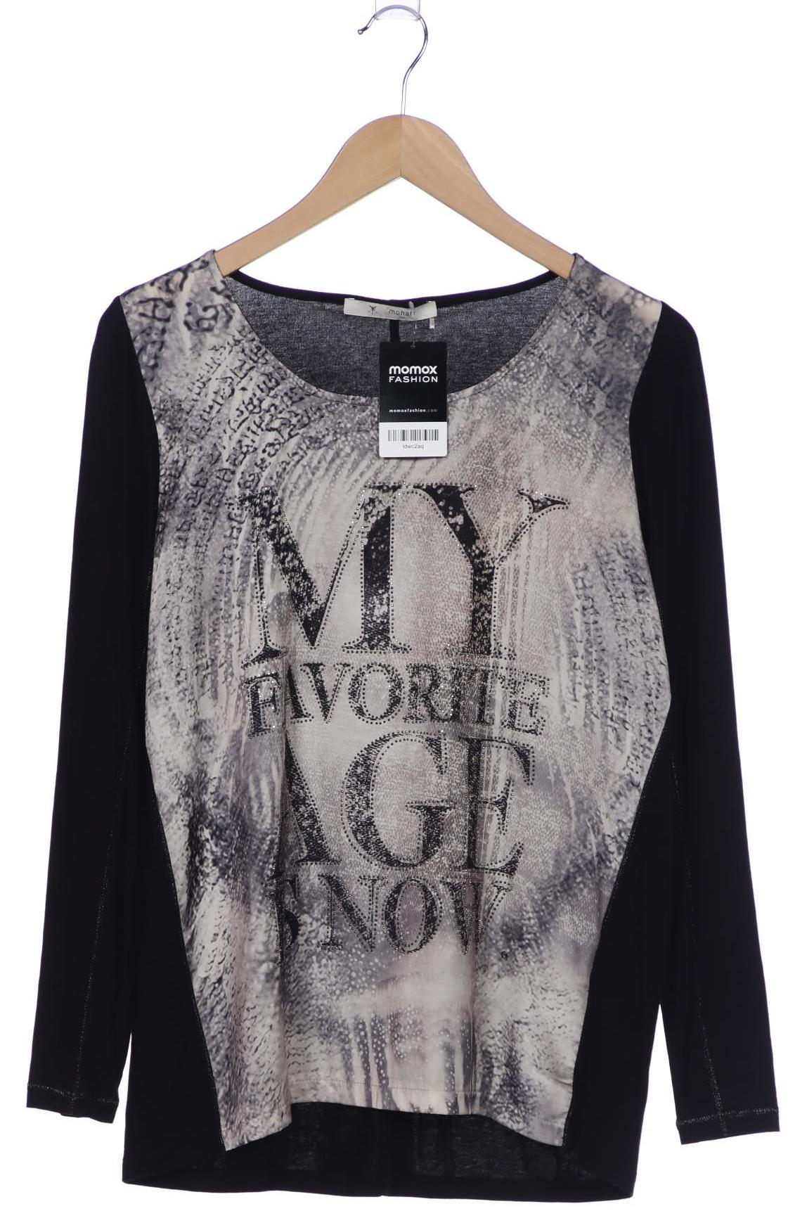 

monari Damen Langarmshirt, schwarz, Gr. 38