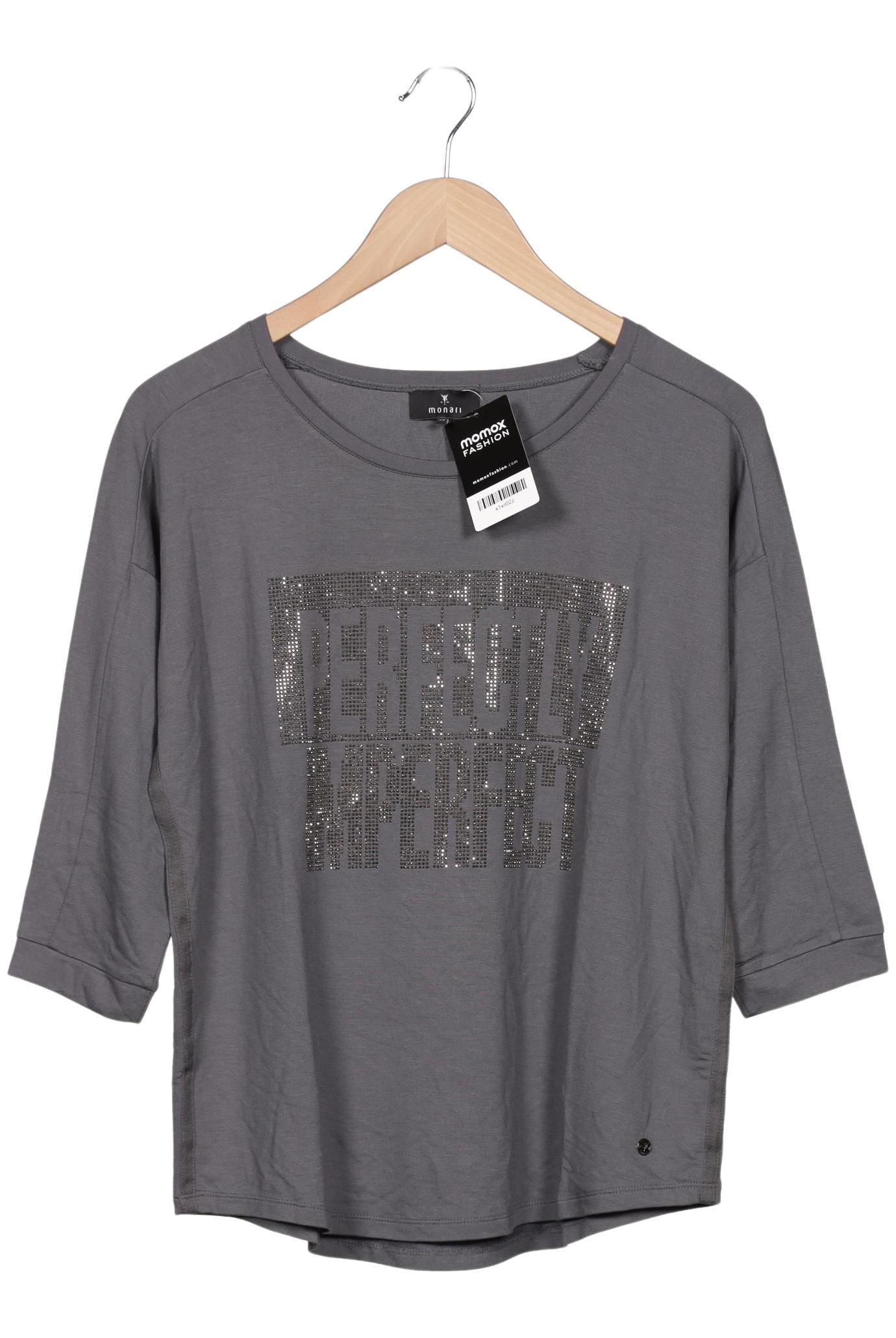 

monari Damen Langarmshirt, grau, Gr. 38