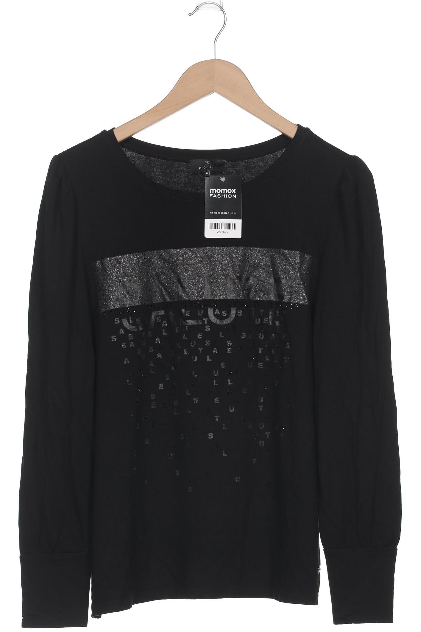 

monari Damen Langarmshirt, schwarz, Gr. 42