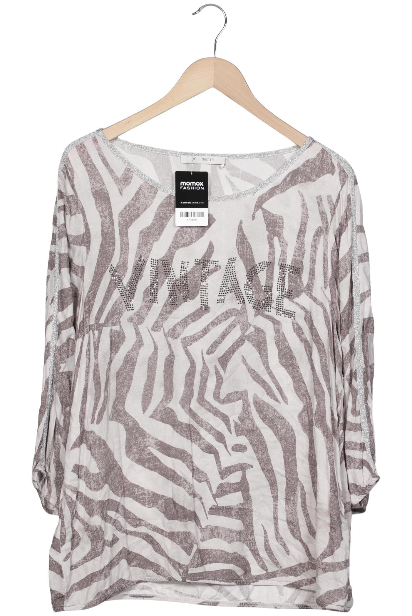 

monari Damen Langarmshirt, grau, Gr. 44