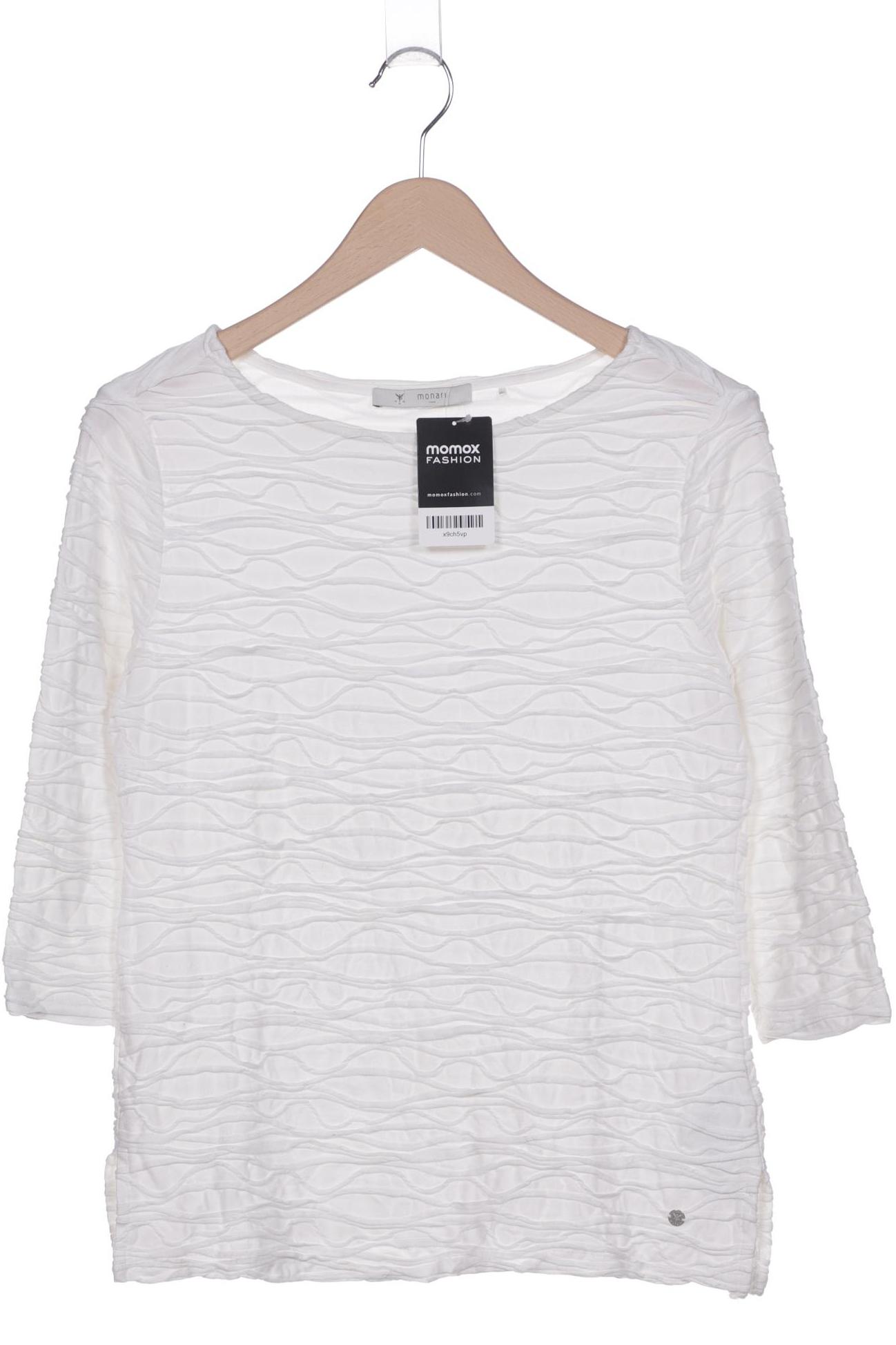 

monari Damen Langarmshirt, weiß, Gr. 40