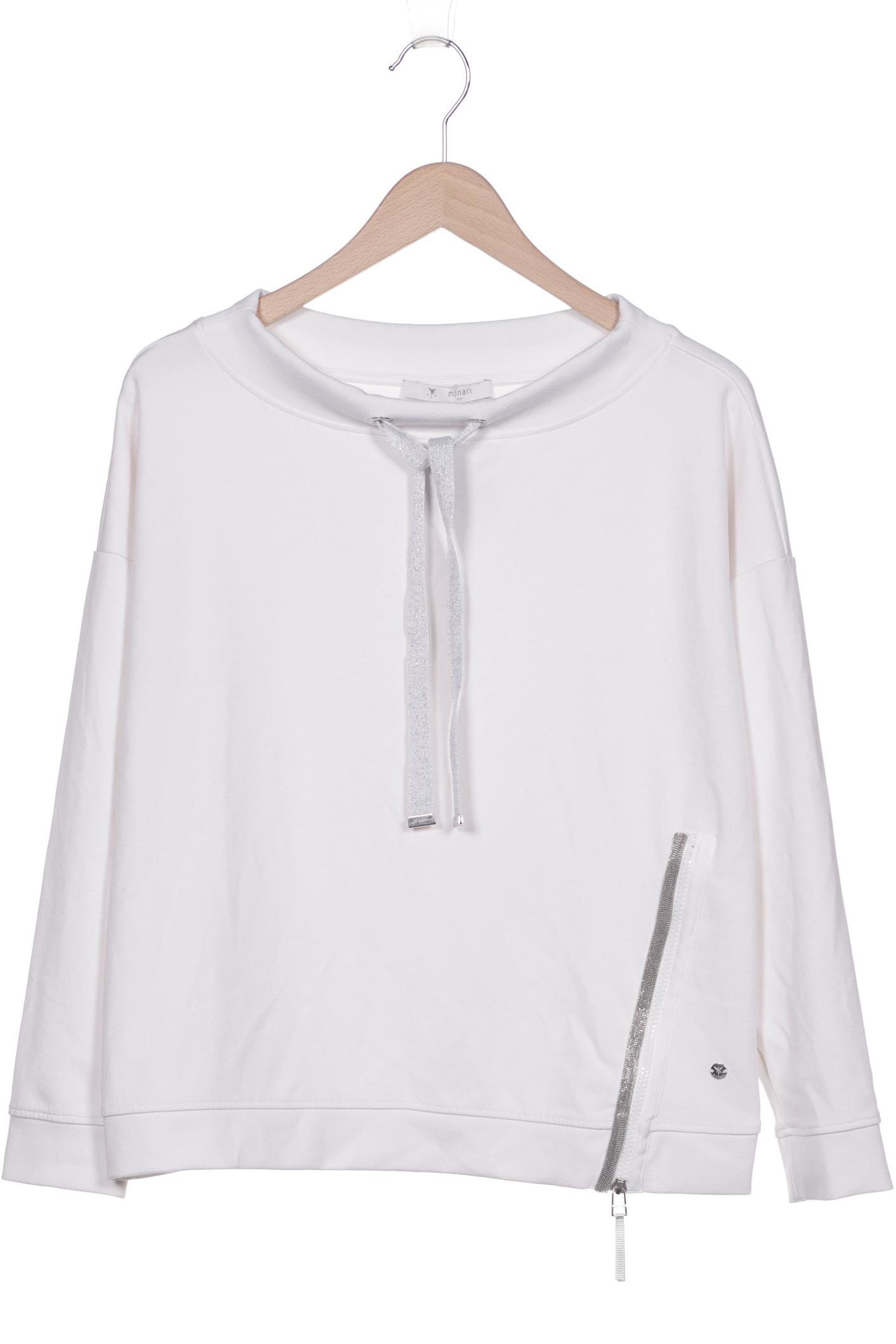 

monari Damen Langarmshirt, weiß