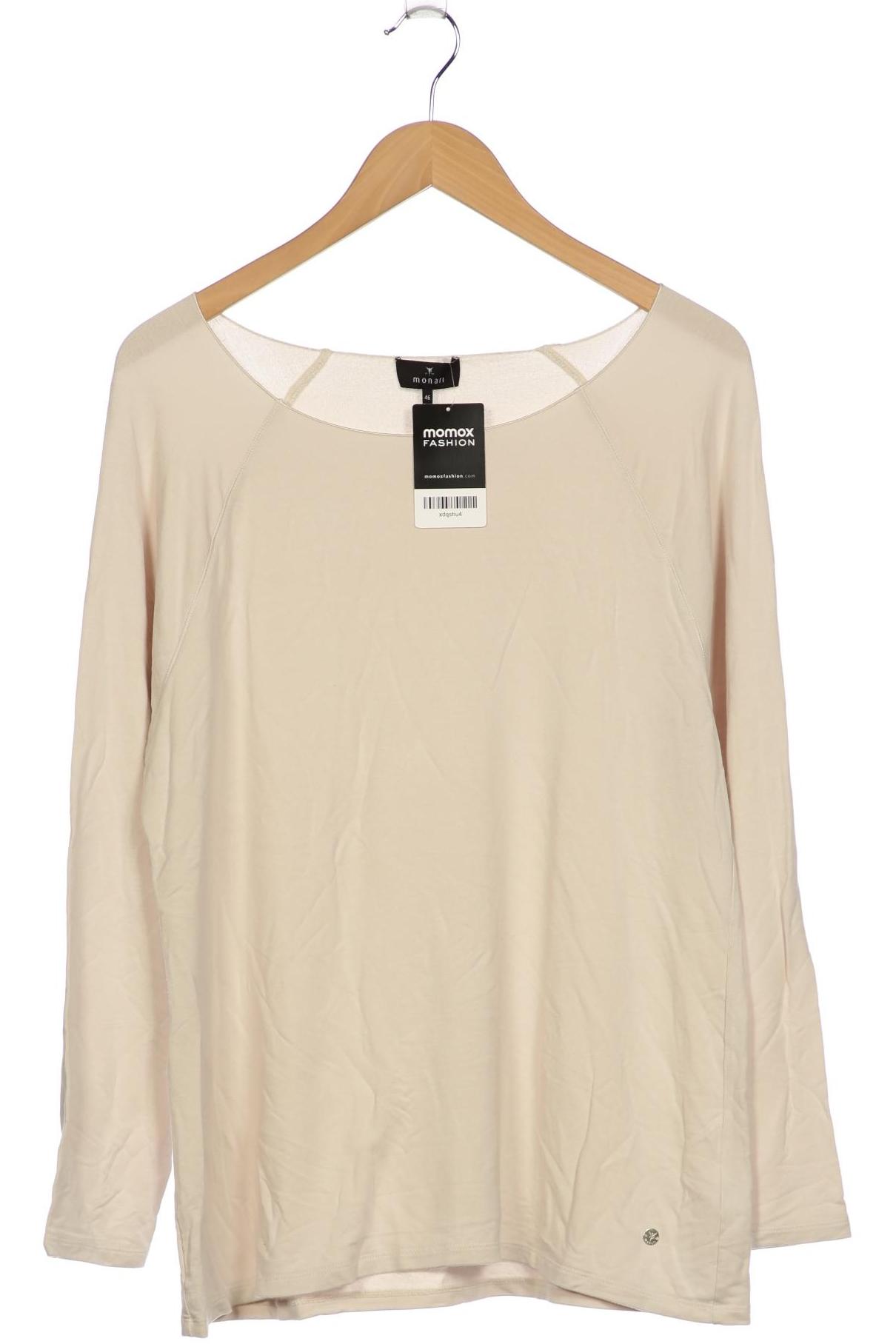 

monari Damen Langarmshirt, beige, Gr. 46