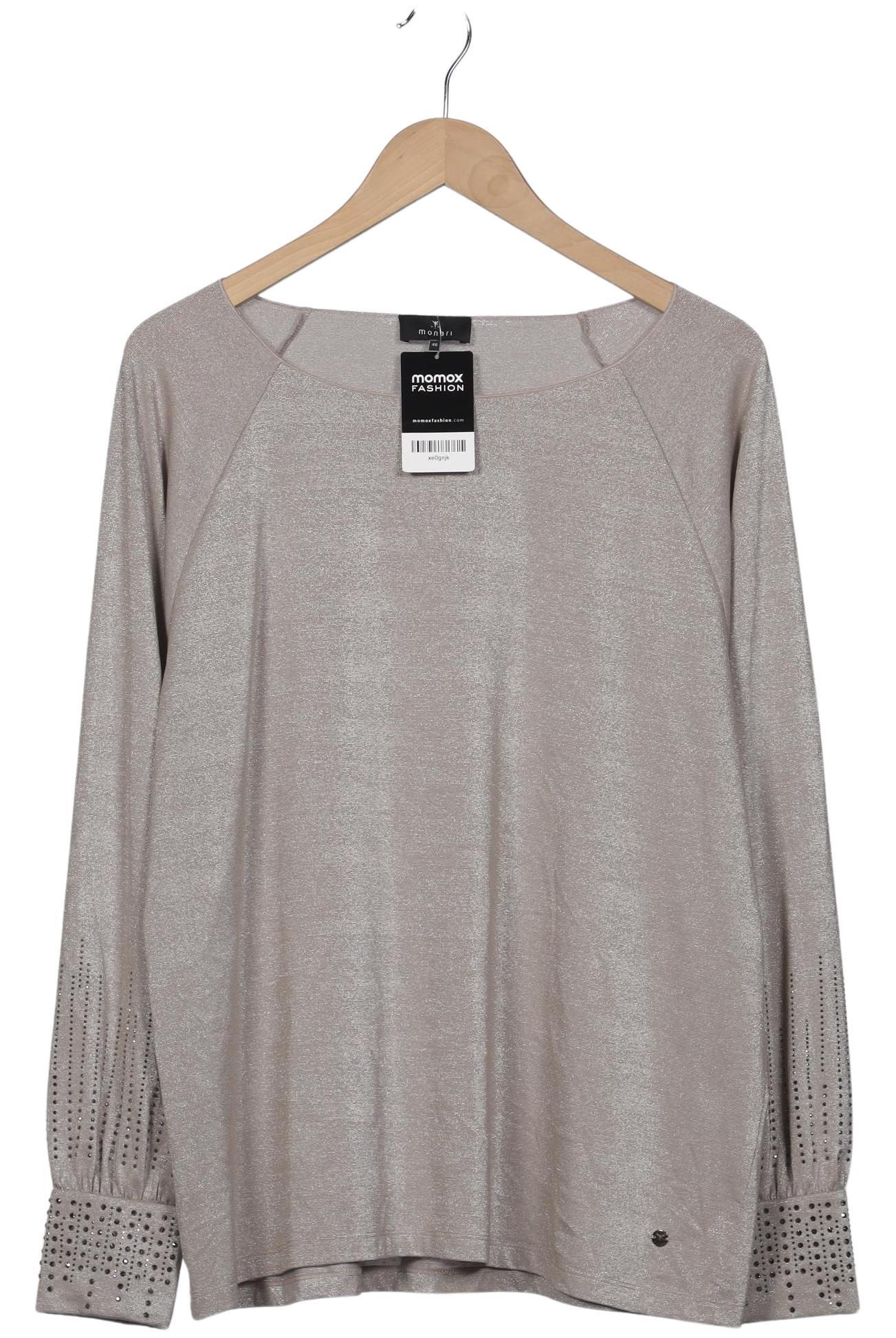 

monari Damen Langarmshirt, grau, Gr. 46